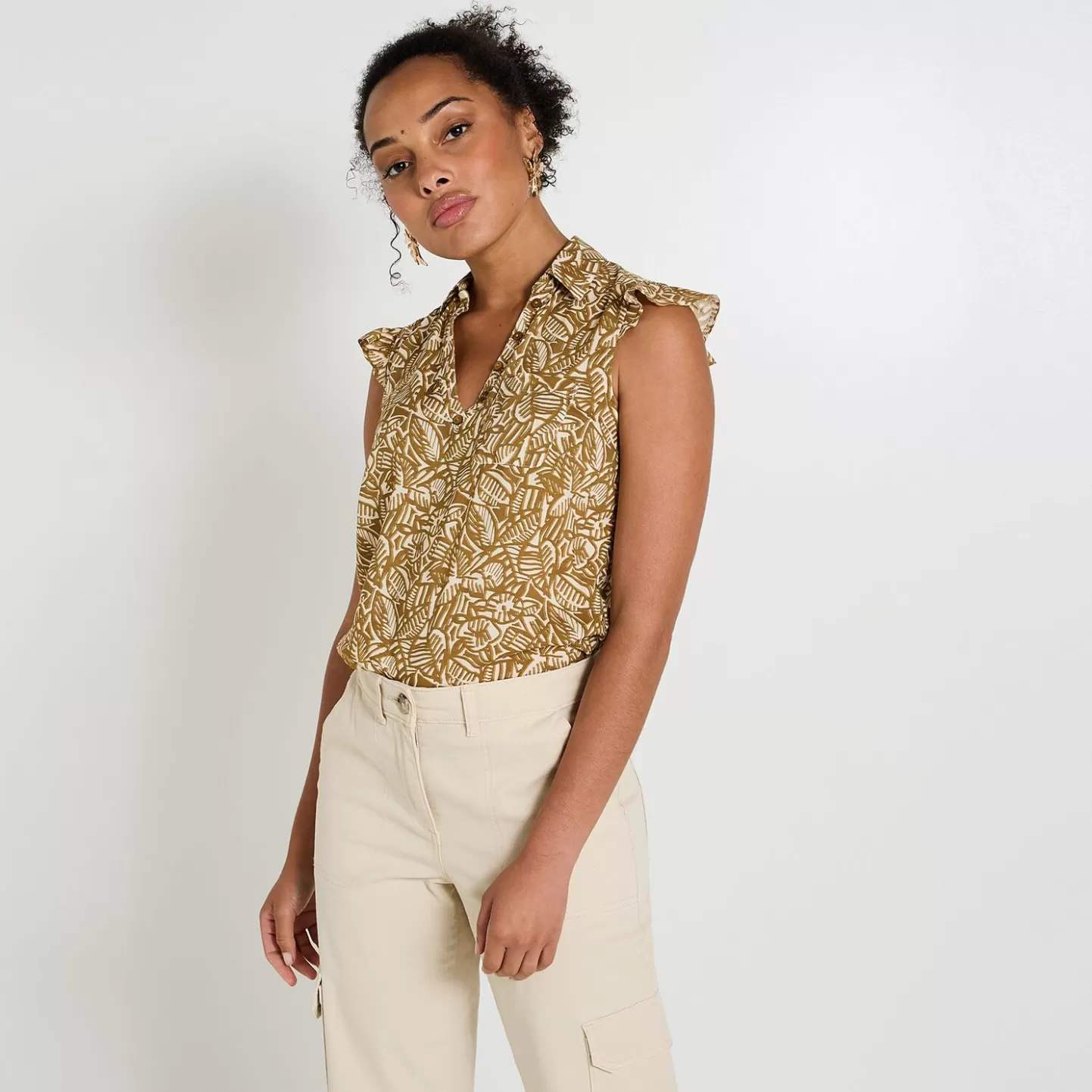 Grain de Malice Blouse Imprimée Femme- Chemisiers & Blouses