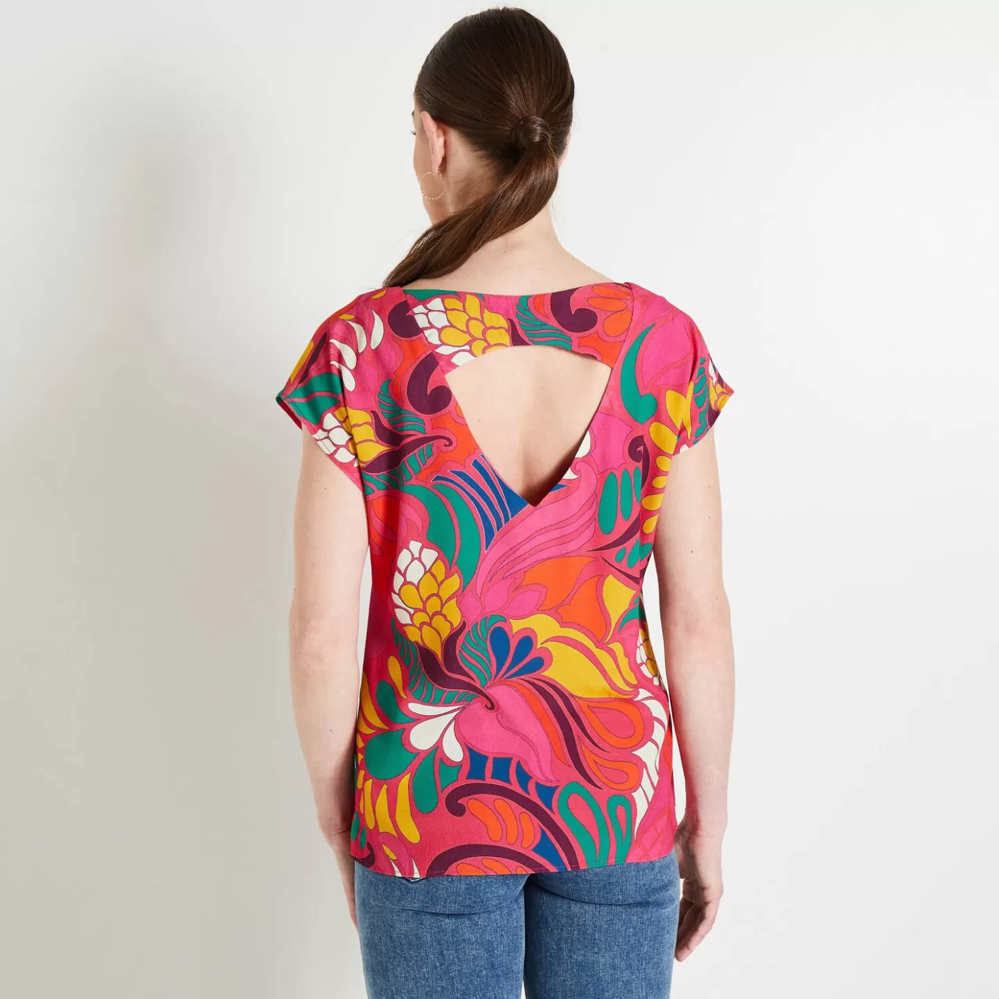 Grain de Malice Blouse Imprimée Femme- Chemisiers & Blouses