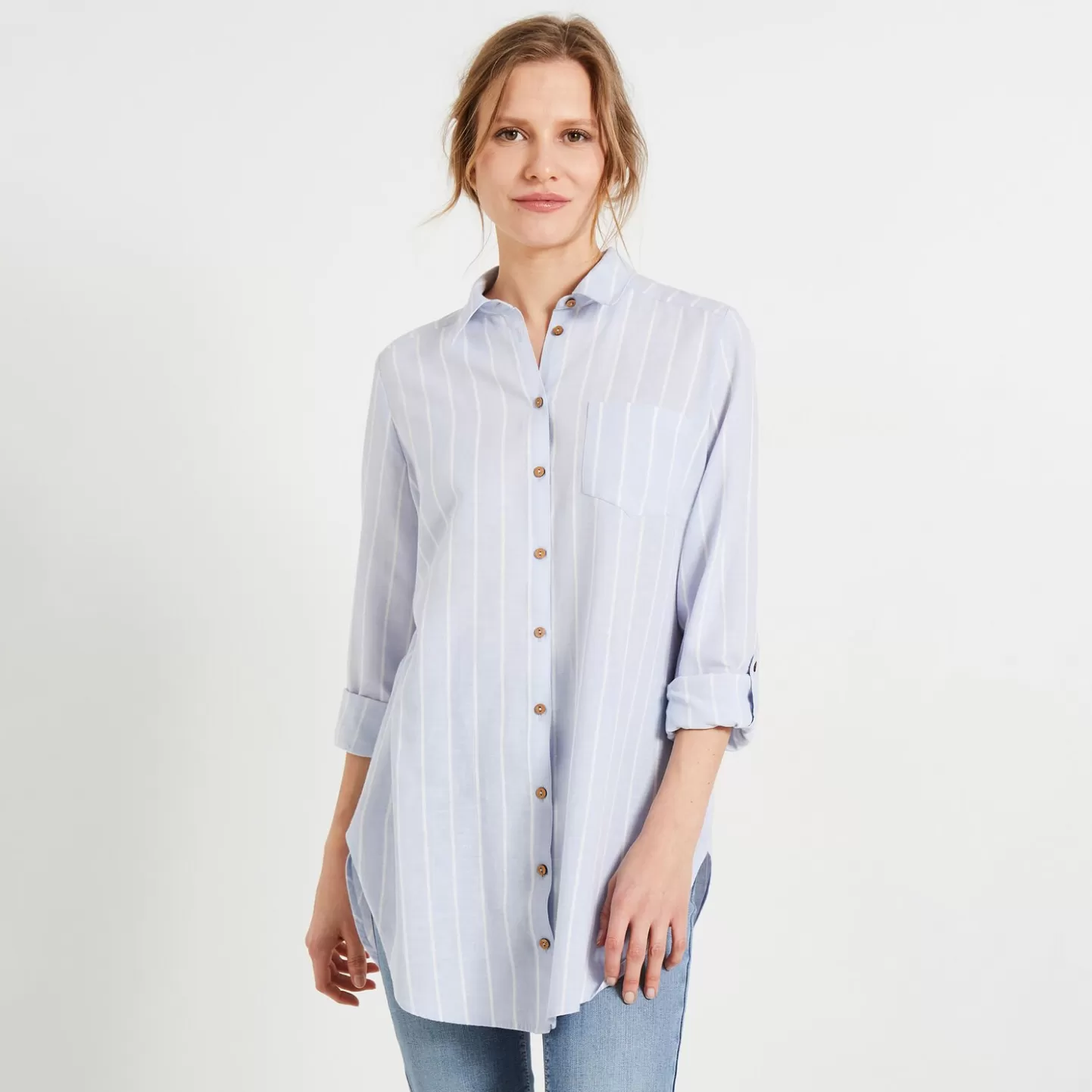 Grain de Malice Chemise Oversize Rayée Femme- Chemisiers & Blouses