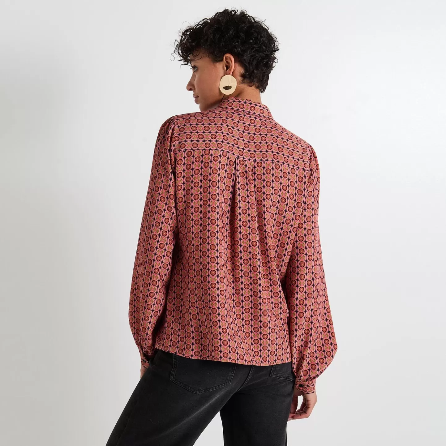 Grain de Malice Chemisier Col Chemise Femme- Chemisiers & Blouses