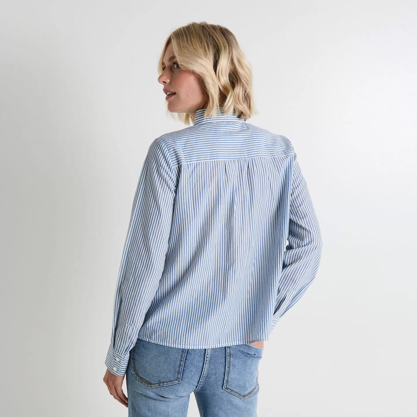 Grain de Malice Chemisier Col Lavallière Femme- Chemisiers & Blouses