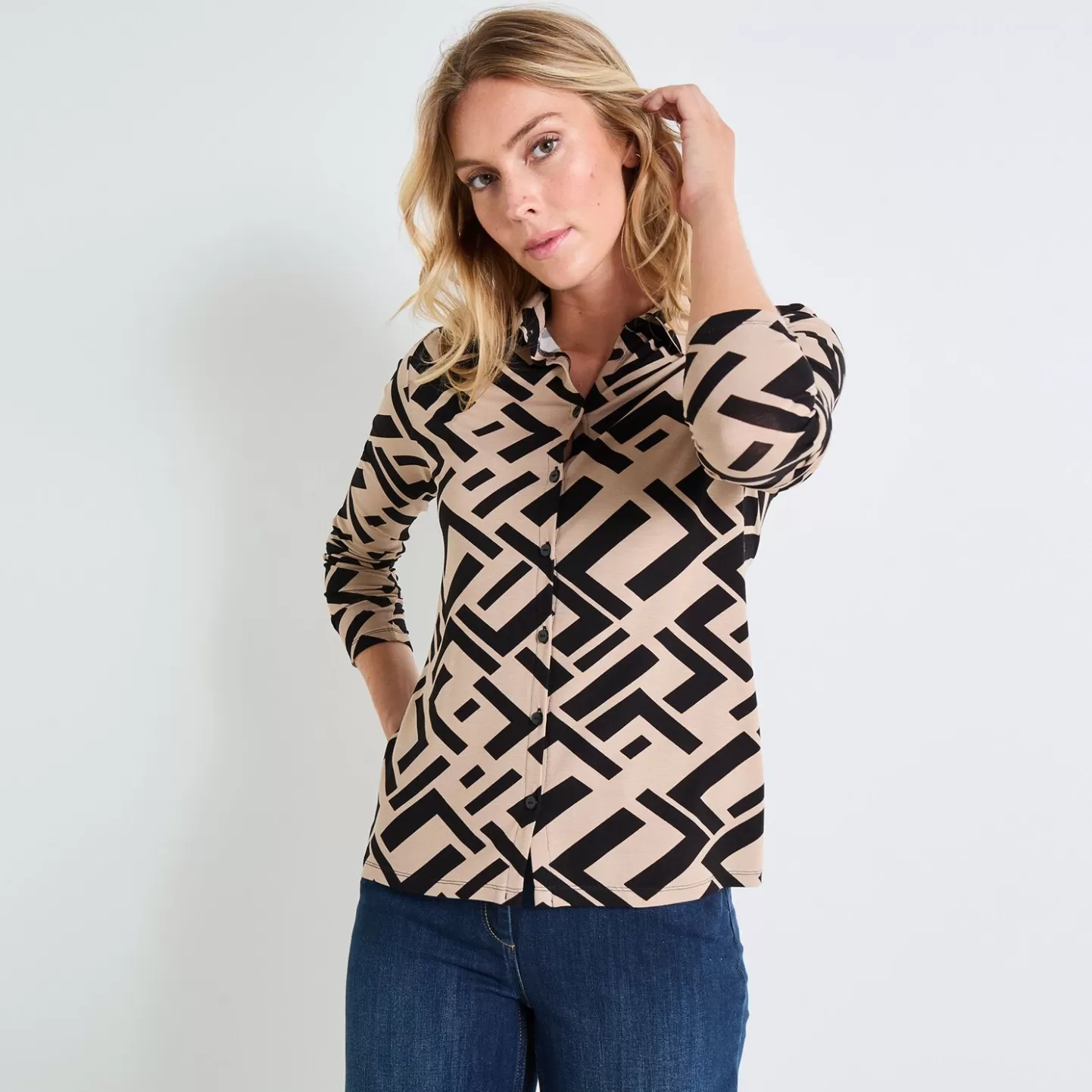 Grain de Malice Chemisier Manches Longues Femme- T-Shirts & Tops