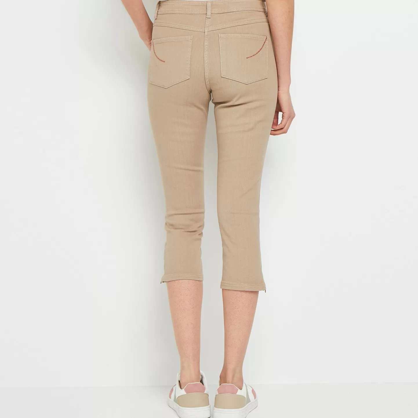 Grain de Malice Corsaire En Jean Coloré Femme- Jeans