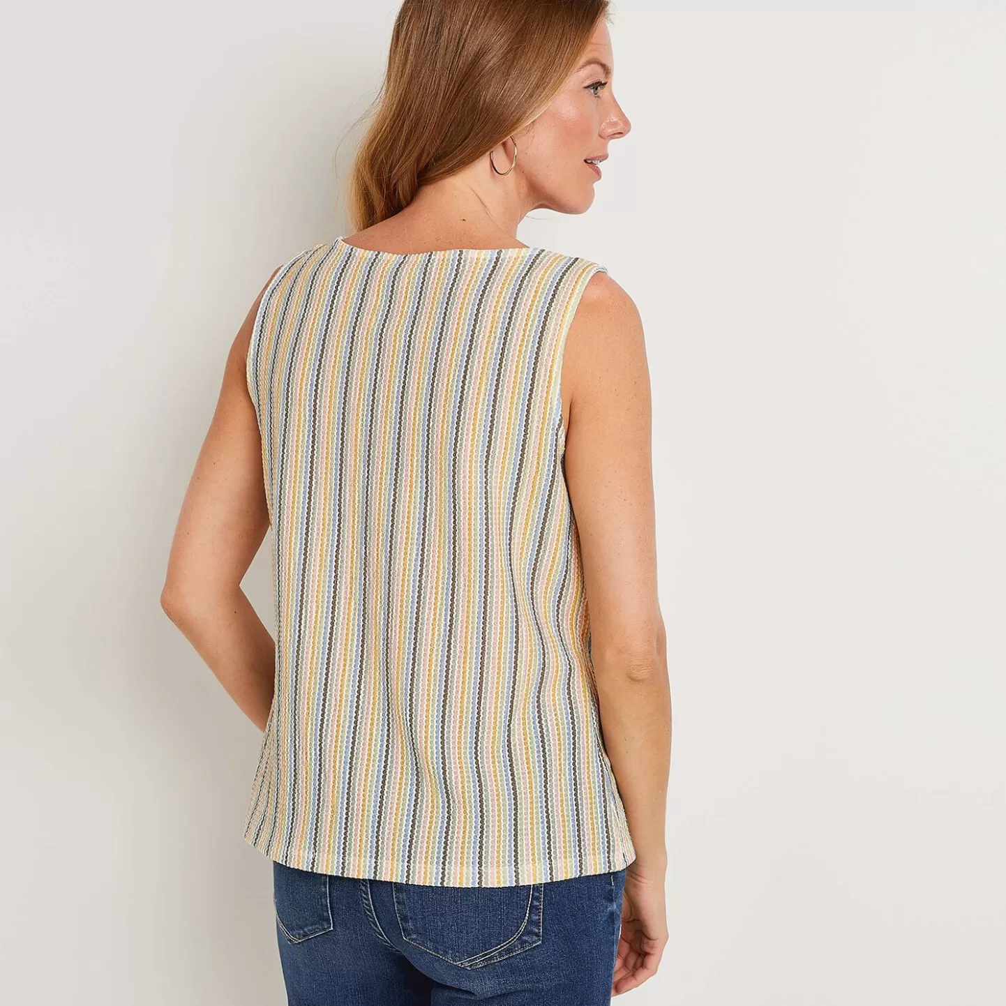 Grain de Malice Débardeur à Rayures Femme- T-Shirts & Tops