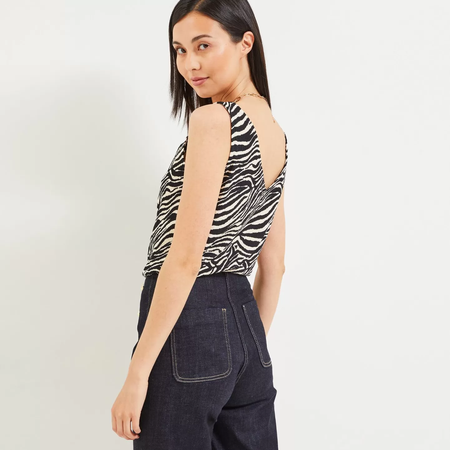 Grain de Malice Débardeur Froissé Femme- T-Shirts & Tops