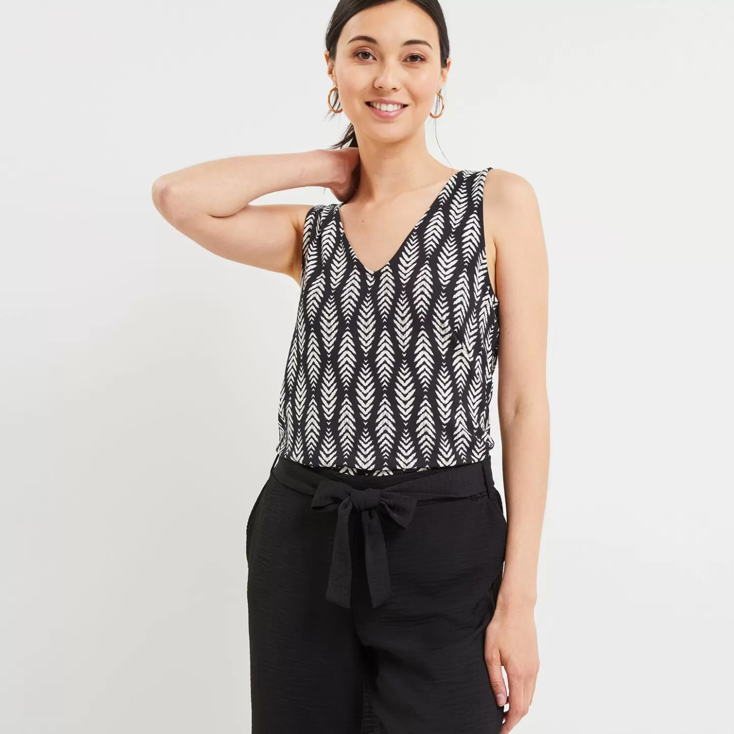 Grain de Malice Débardeur Impirmé Femme- T-Shirts & Tops