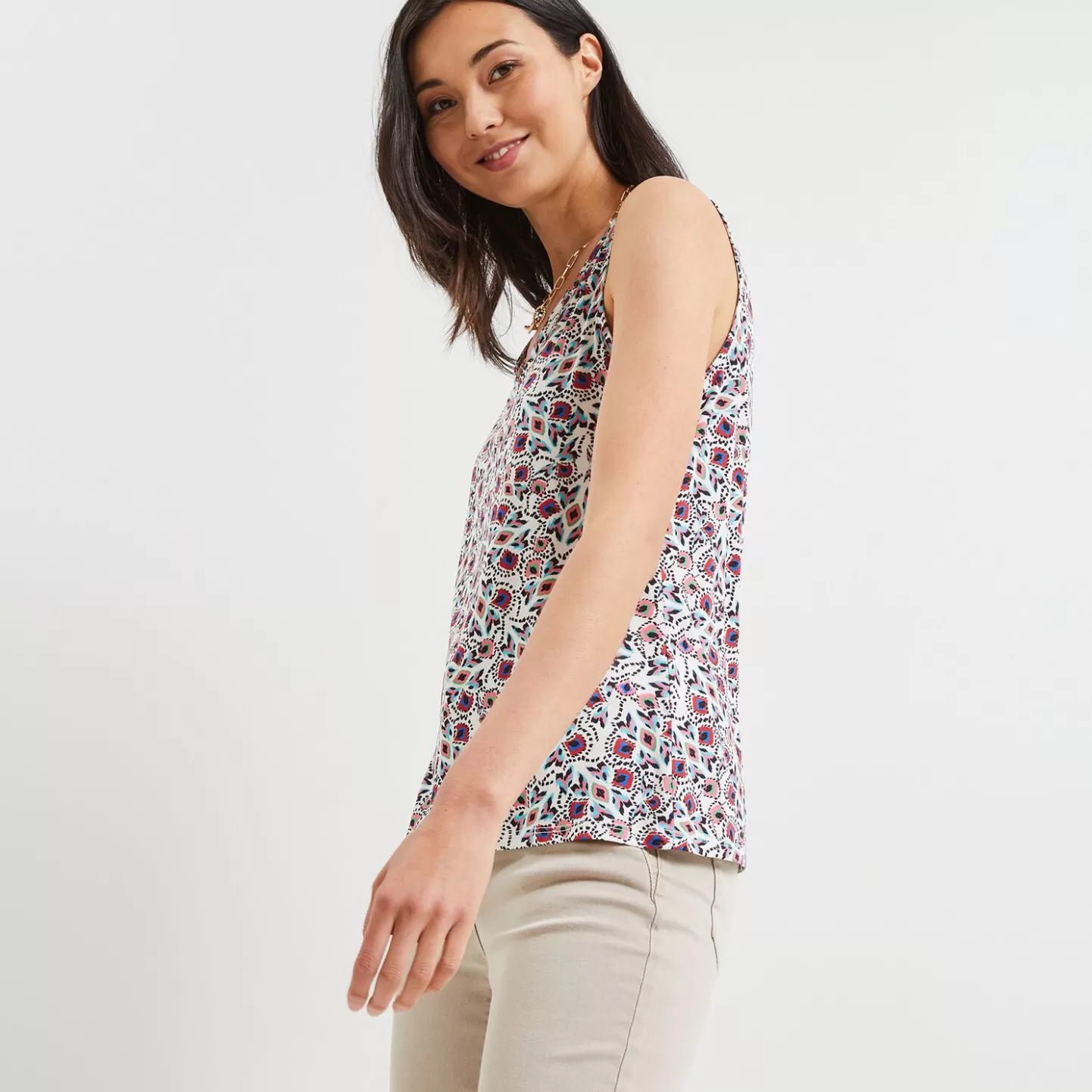 Grain de Malice Débardeur Imprimé Femme- T-Shirts & Tops