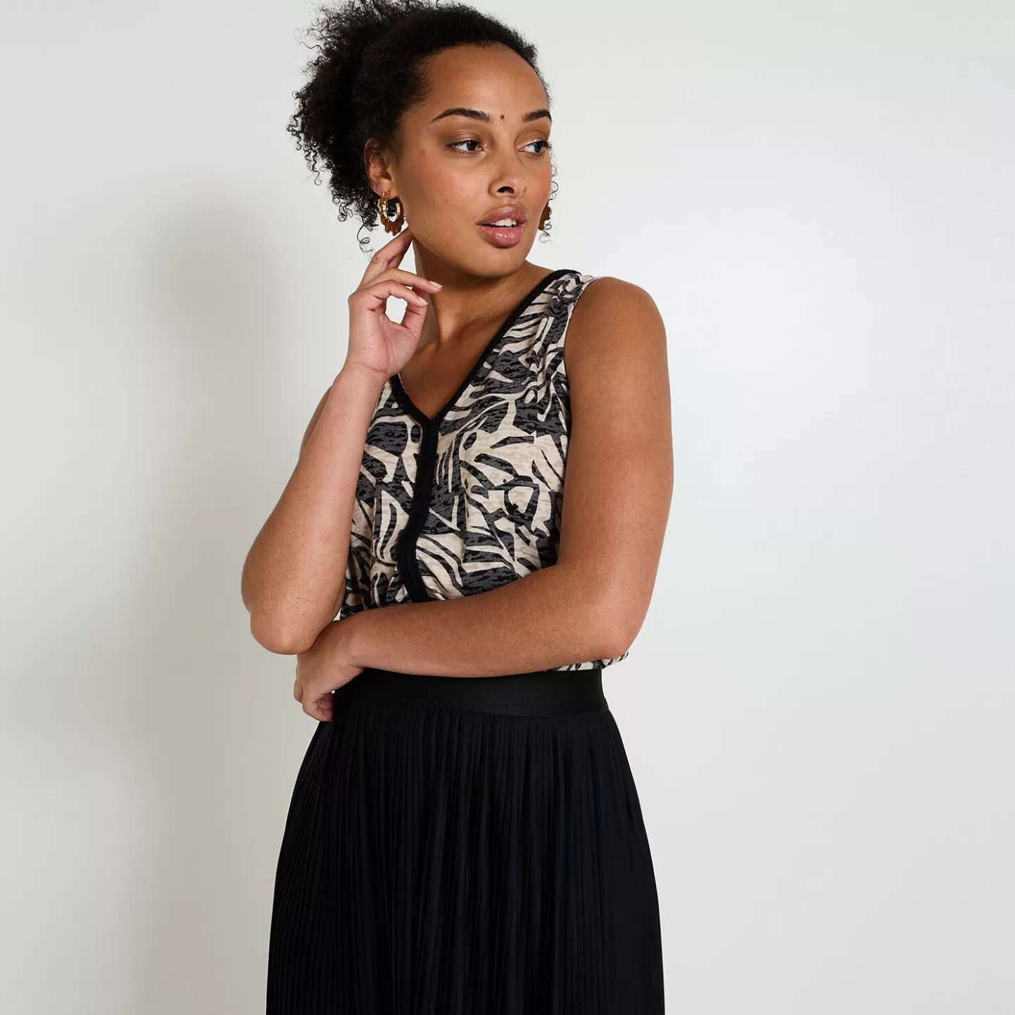 Grain de Malice Débardeur Imprimé Femme- T-Shirts & Tops