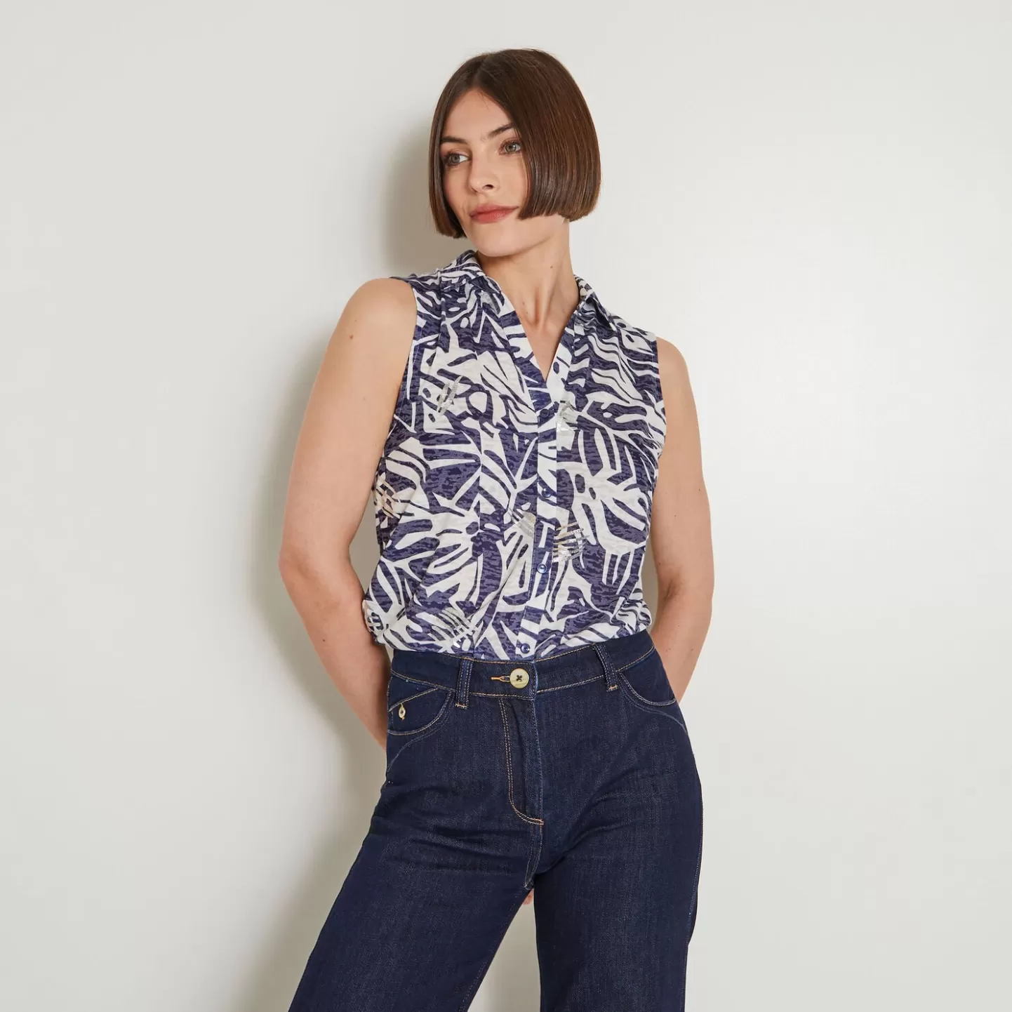 Grain de Malice Débardeur Imprimé Femme- T-Shirts & Tops