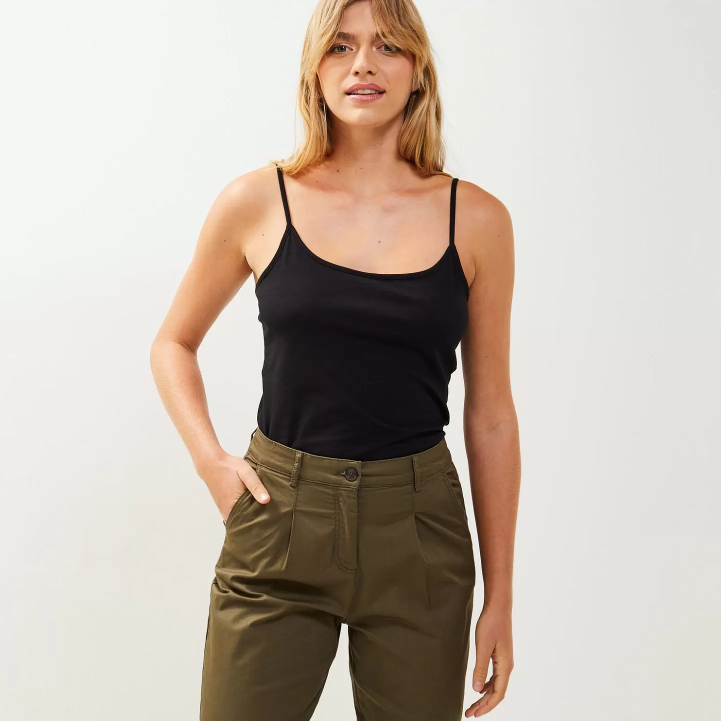 Grain de Malice Débardeur Uni Femme- T-Shirts & Tops