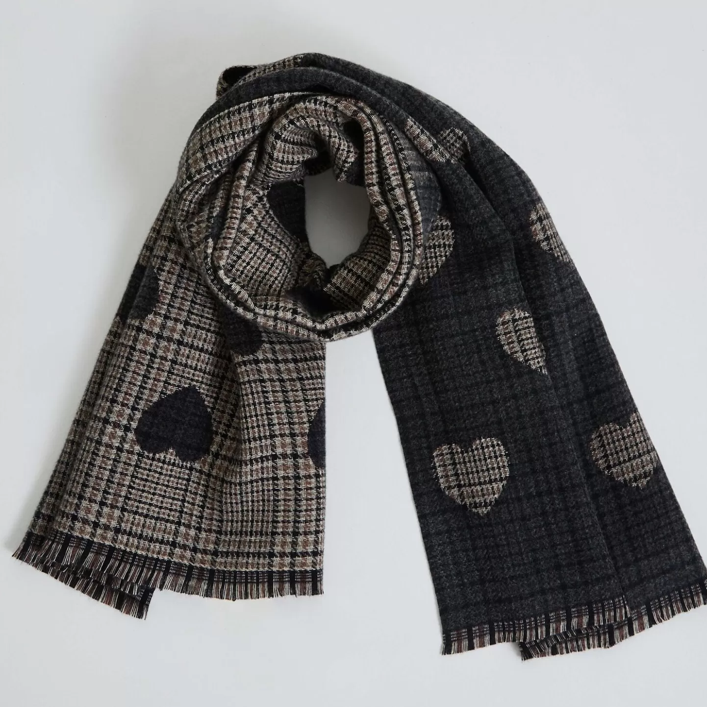 Grain de Malice Echarpe Carreaux Fantaisie Femme- Echarpes, Bonnets & Gants