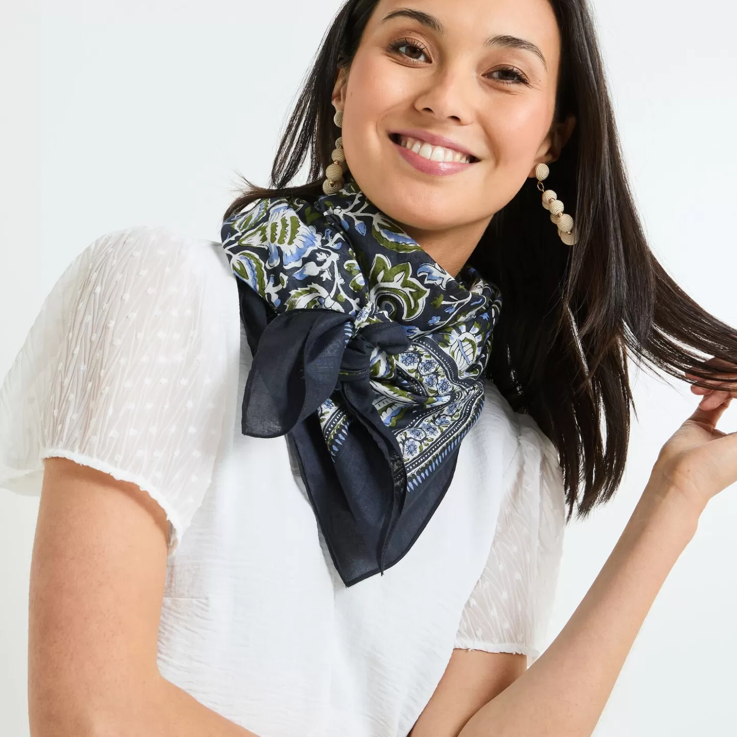 Grain de Malice Foulard Carré Femme- Foulards & Étoles
