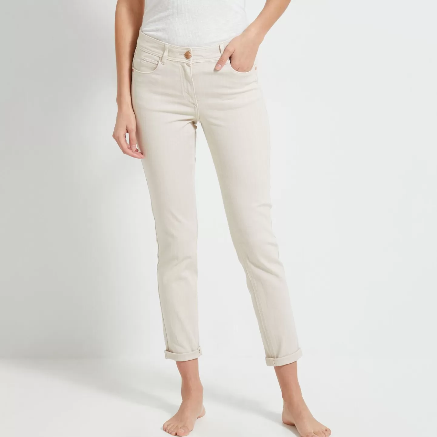 Grain de Malice Jean Raccourci CANCUN Femme- Jeans