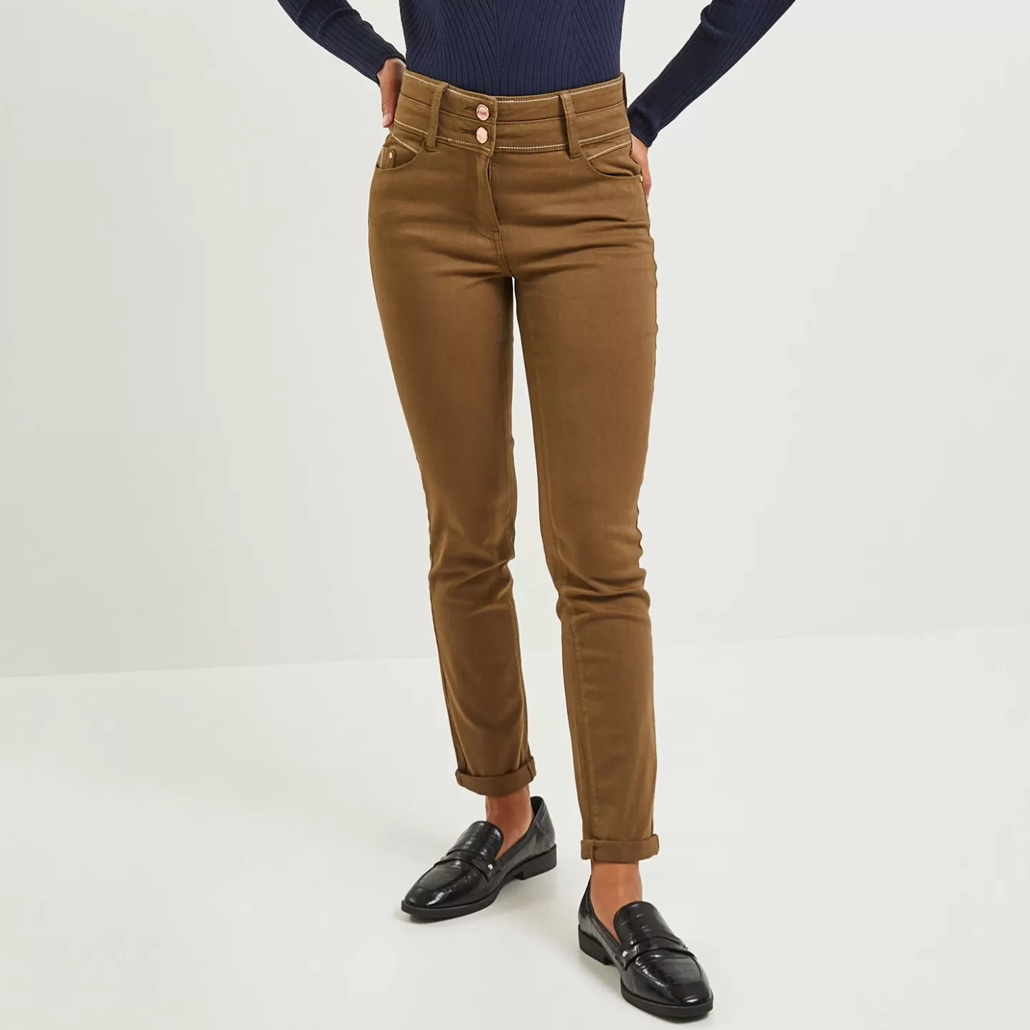 Grain de Malice Jean Slim Taille Haute FIGARI Femme- Jeans