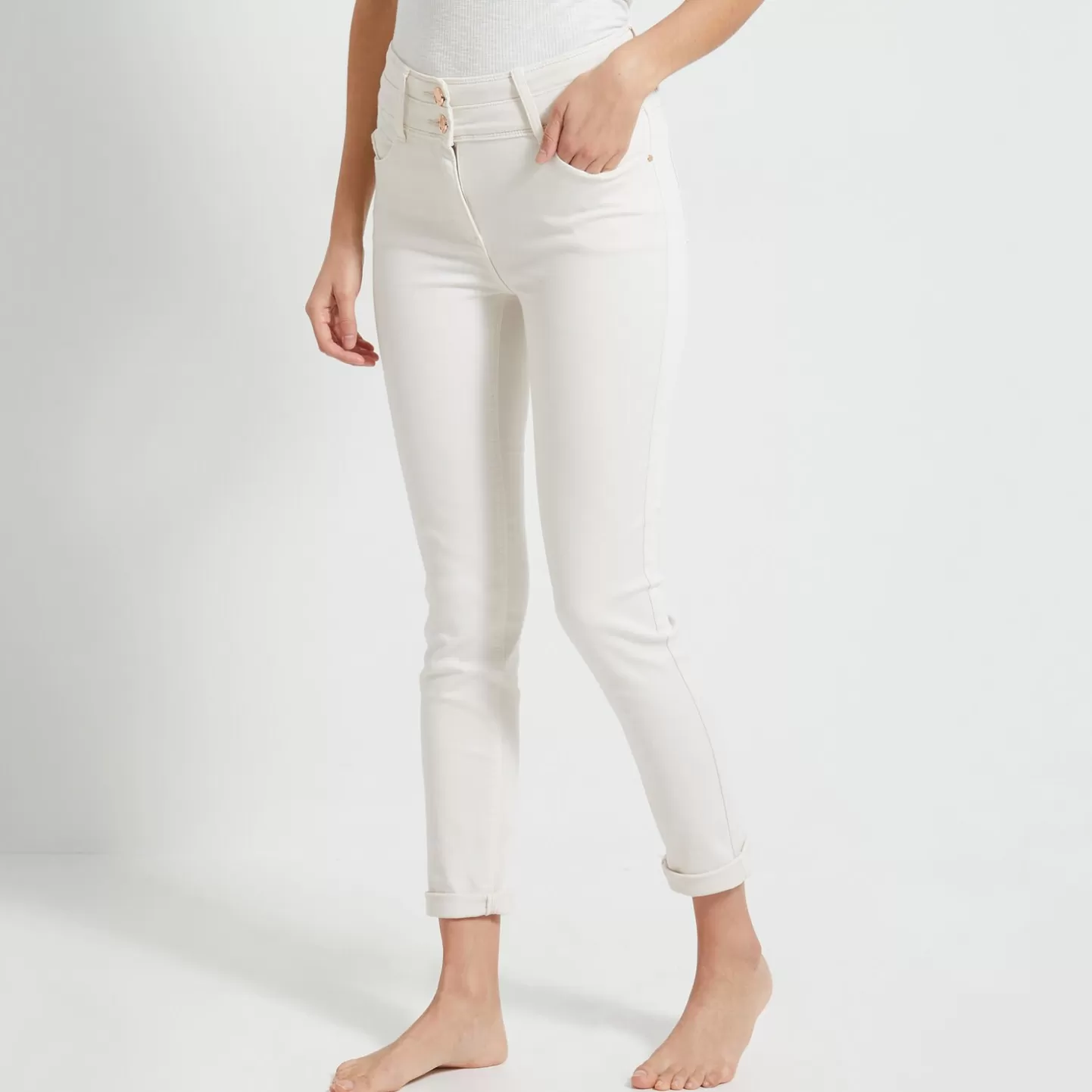 Grain de Malice Jean Slim Taille Haute FIGARI Femme- Jeans