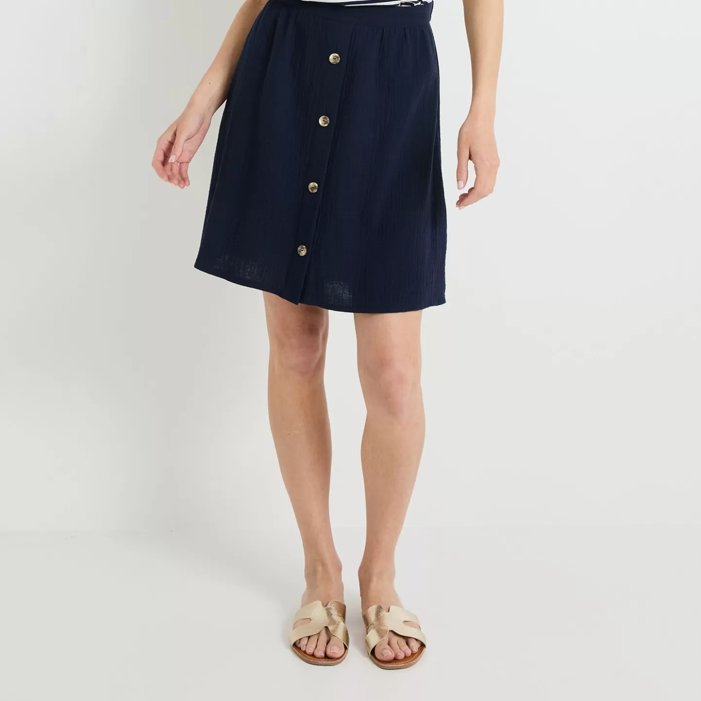 Grain de Malice Jupe Gaze De Coton Femme- Jupes
