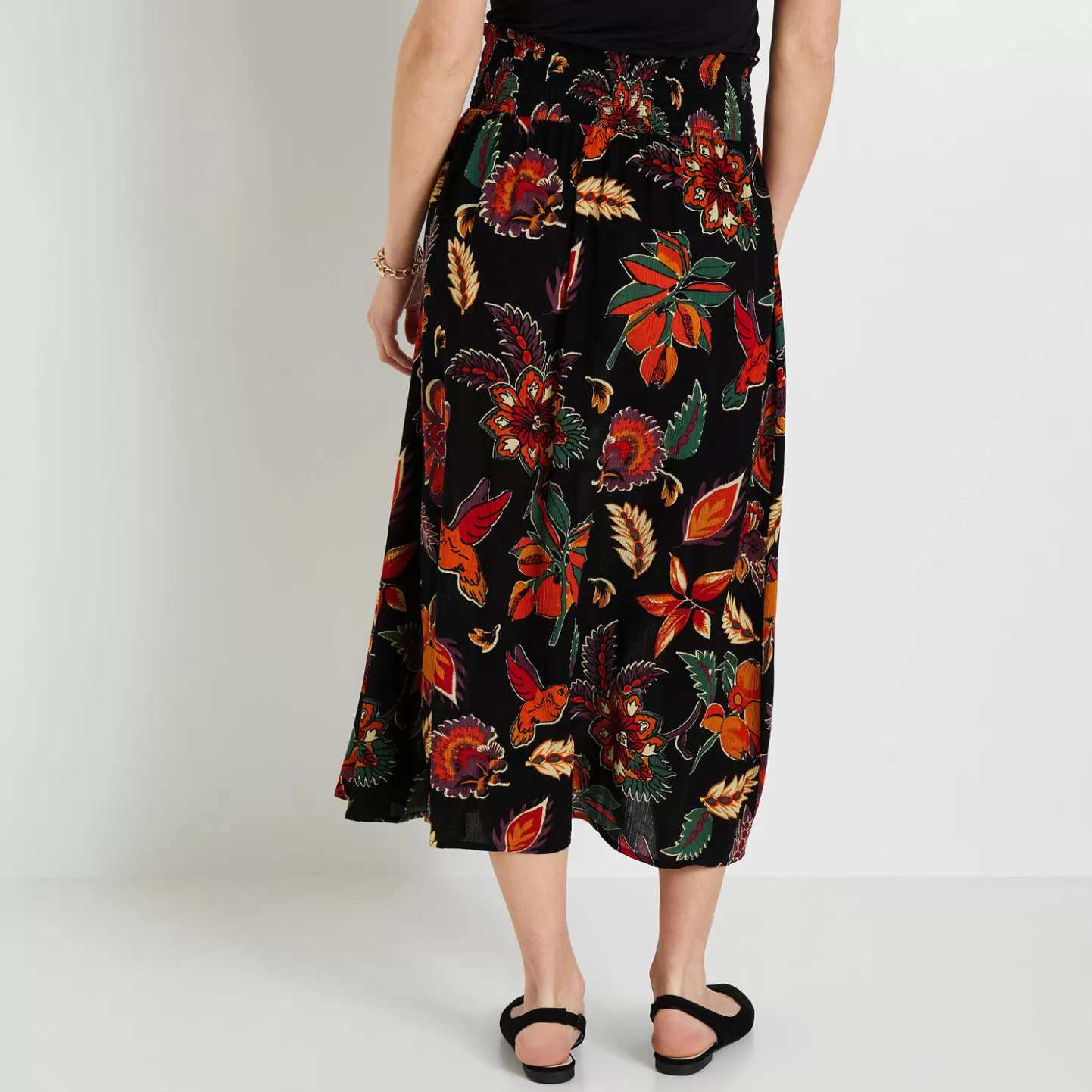 Grain de Malice Jupe Longue Imprimée Femme- Jupes