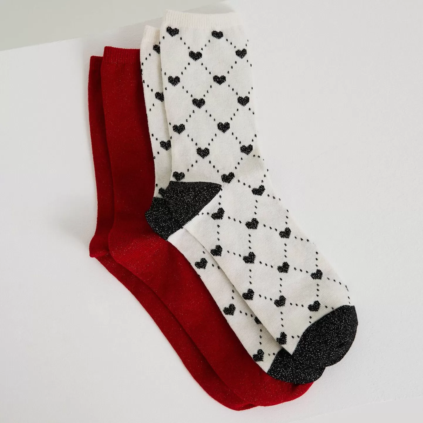 Grain de Malice Lot De 2 Paires De Chaussettes Femme- Collants & Chaussettes