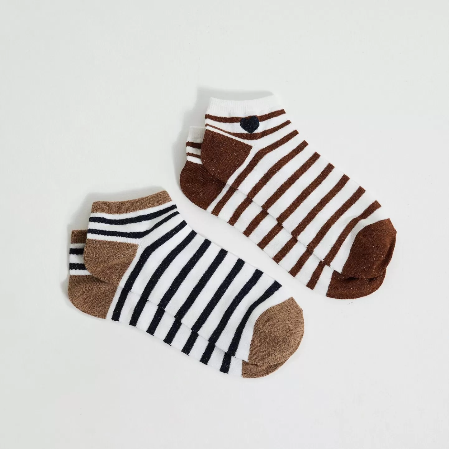 Grain de Malice Lot De 2 Paires De Socquettes Femme- Collants & Chaussettes