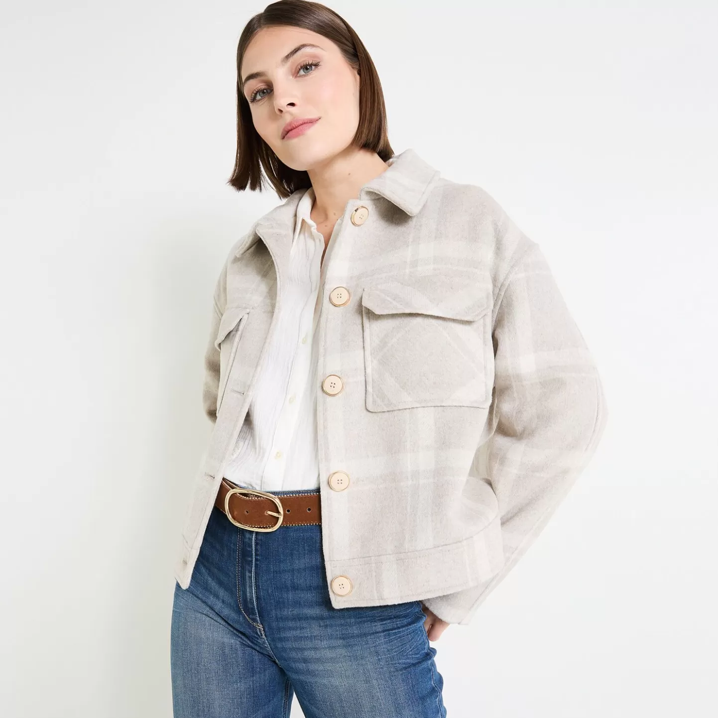 Grain de Malice Manteau Court Femme- Manteaux