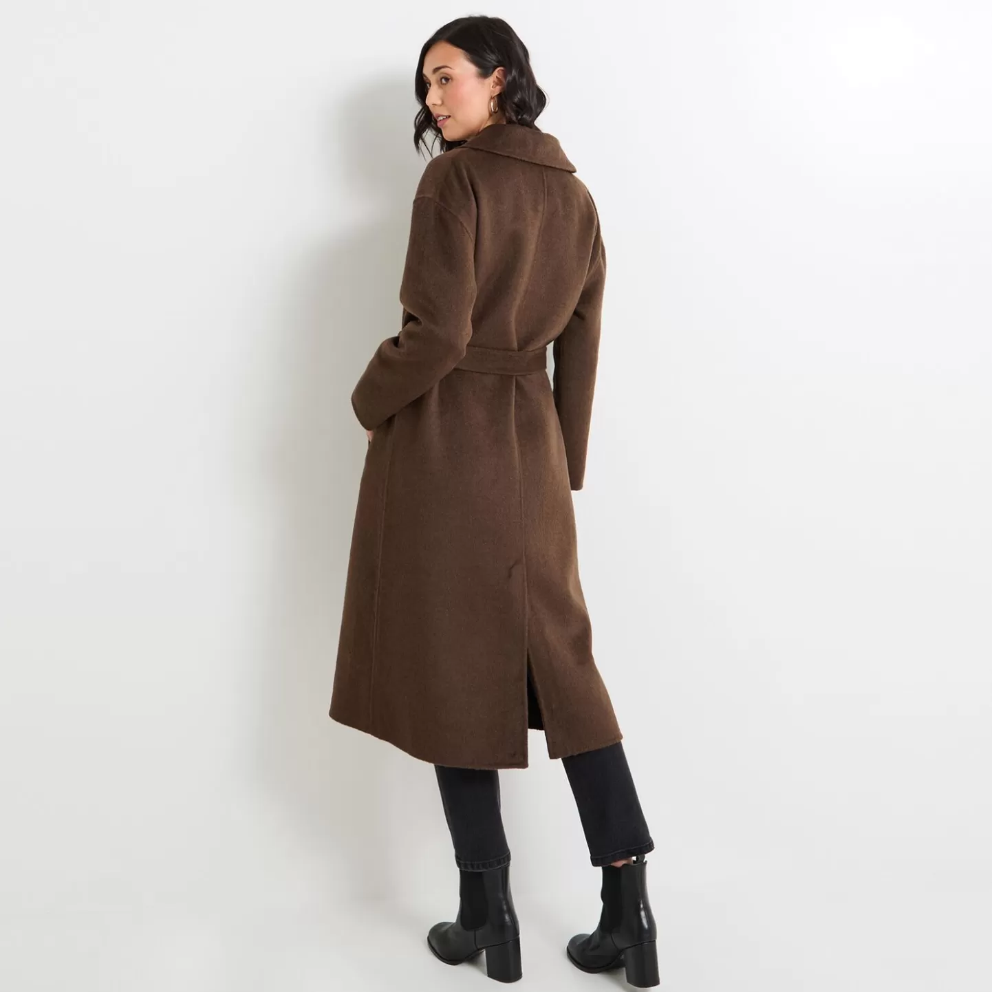 Grain de Malice Manteau Long à Nouer Femme- Manteaux