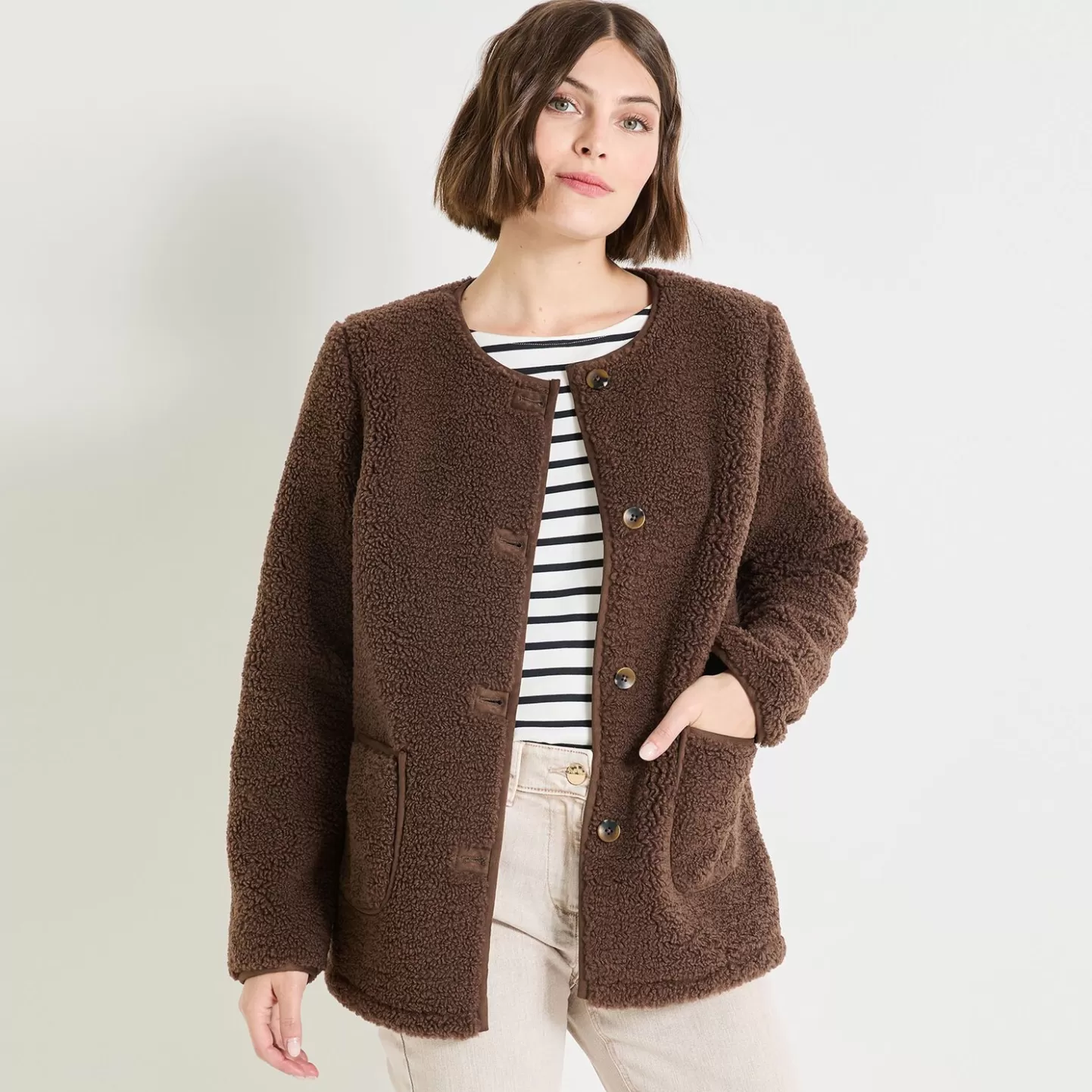Grain de Malice Manteau Moumoute Femme- Manteaux