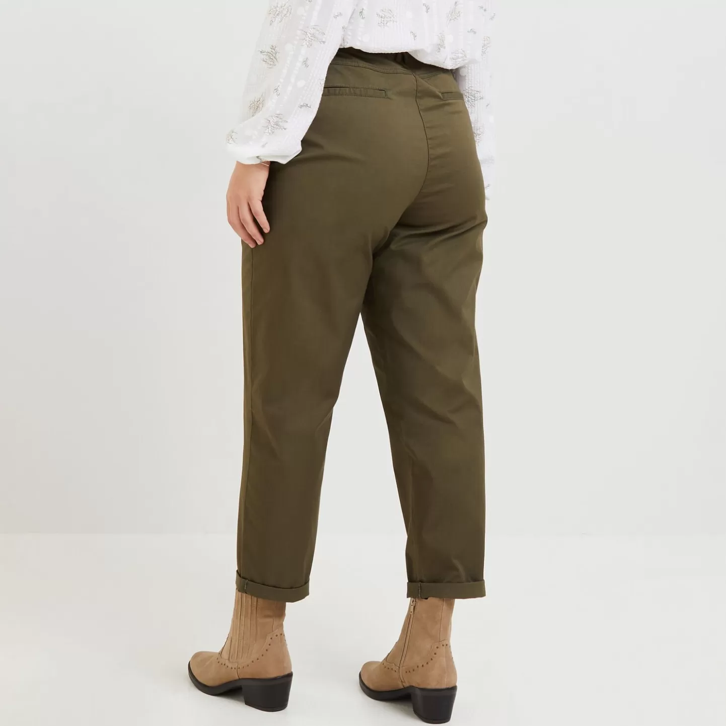 Grain de Malice Pantalon Chino Raccourci Femme- Pantalons