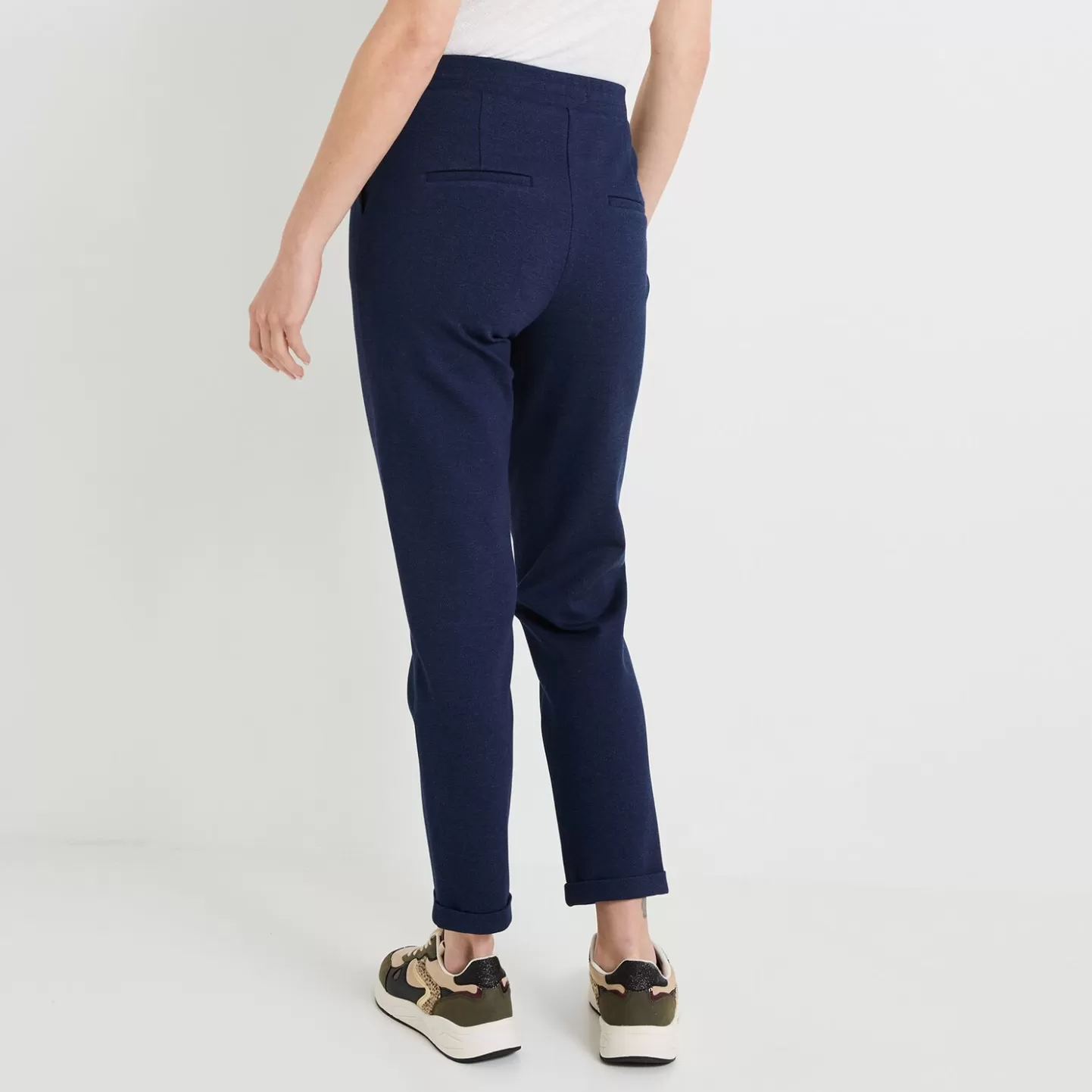 Grain de Malice Pantalon Cigarette Maille Femme- Pantalons