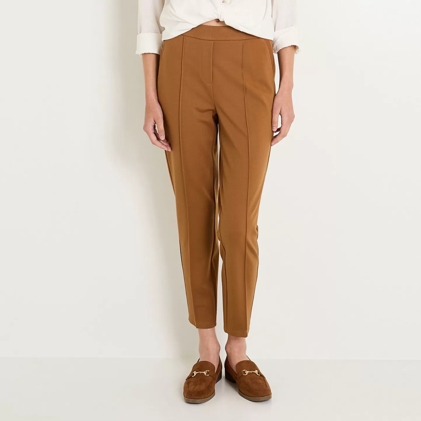 Grain de Malice Pantalon Cigarette Stretch Femme- Pantalons