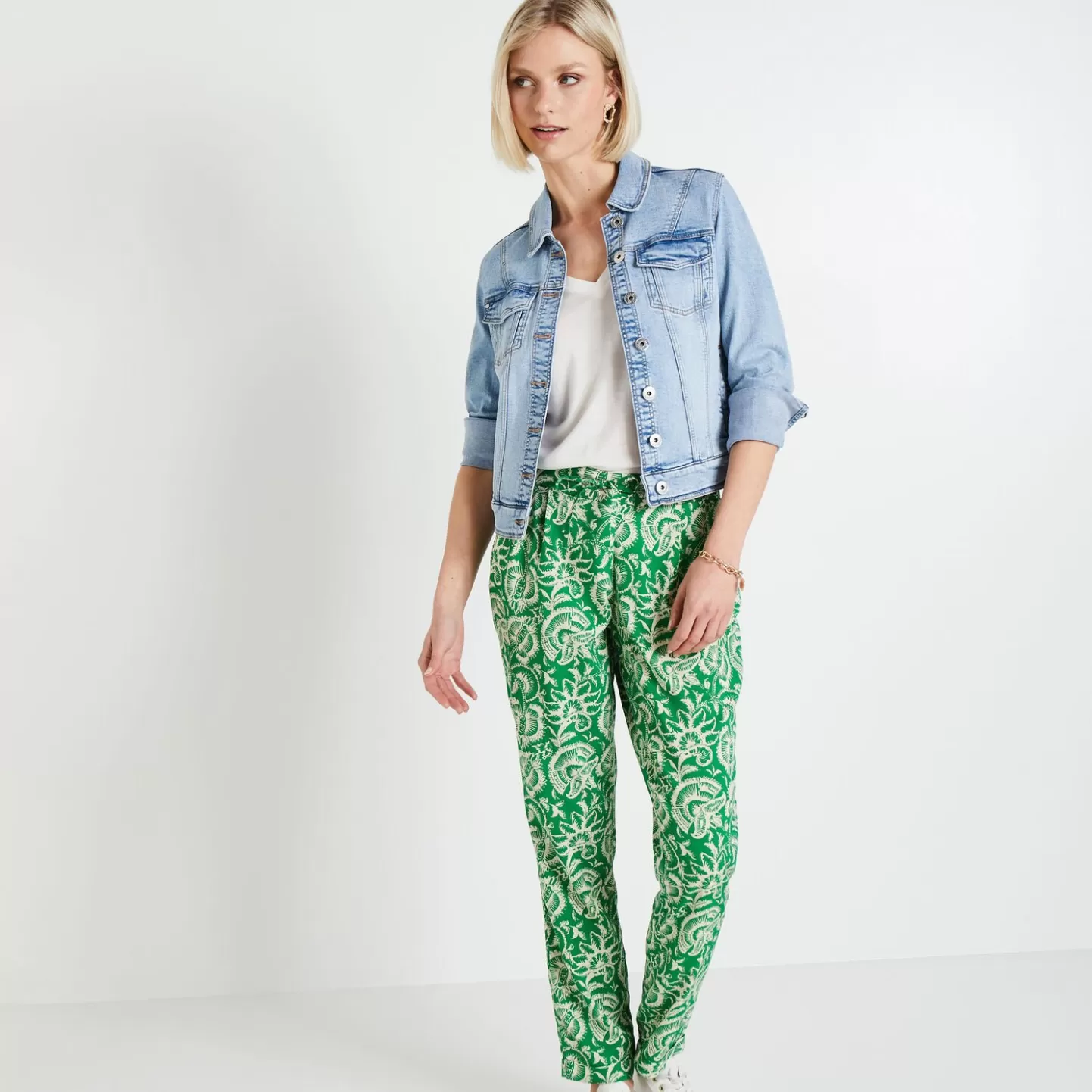Grain de Malice Pantalon Fluide Imprimé Femme- Pantalons