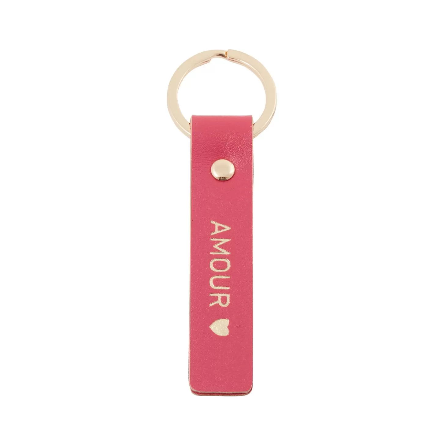 Grain de Malice Porte-clé Cuir Rose- Bijoux