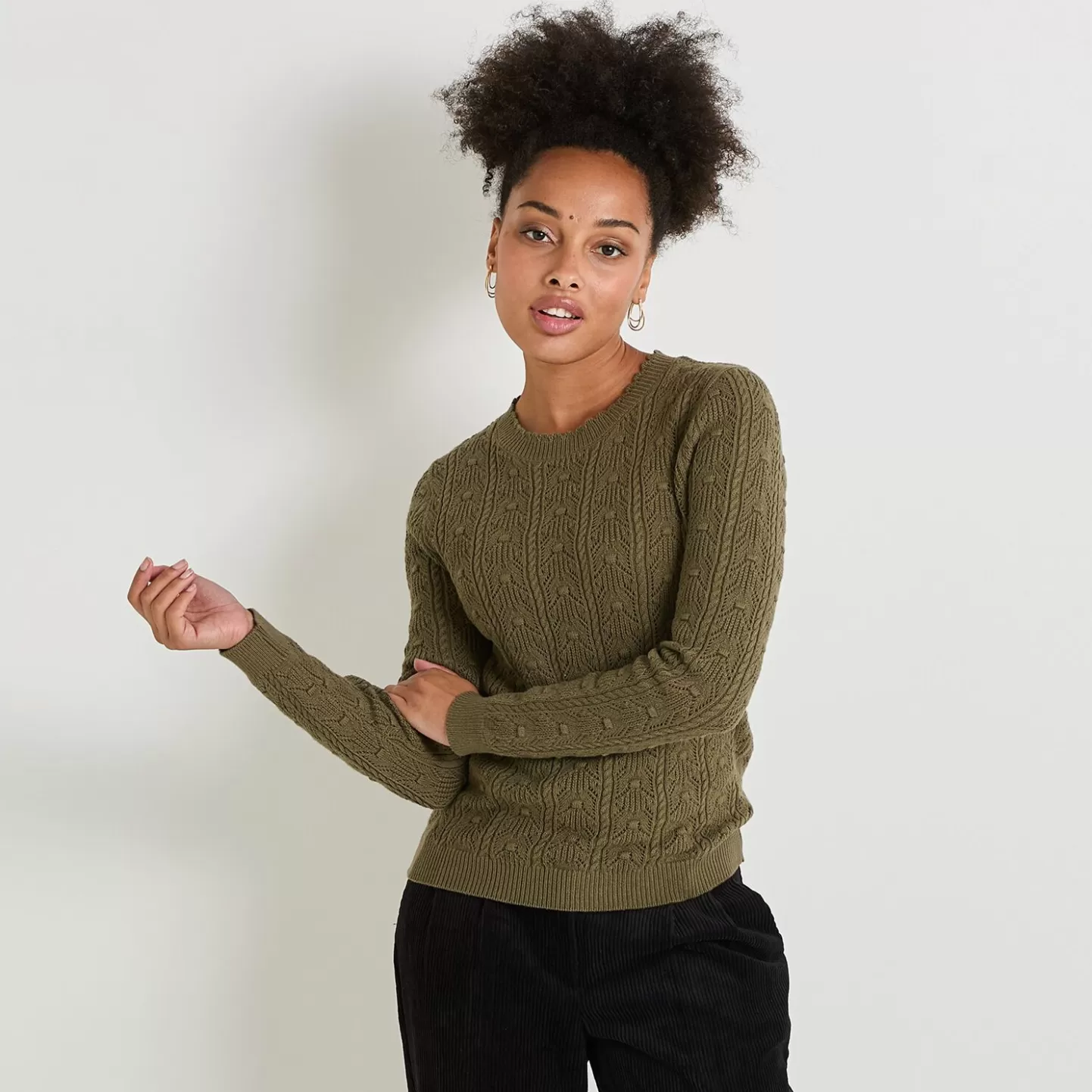 Grain de Malice Pull Col Rond Femme- Pulls & Sweats
