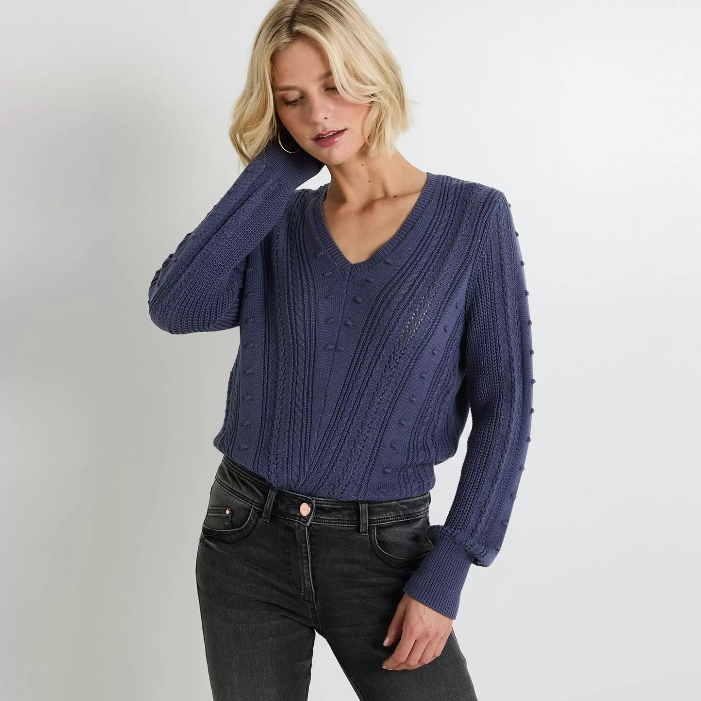 Grain de Malice Pull Manches Longues Femme- Pulls & Sweats