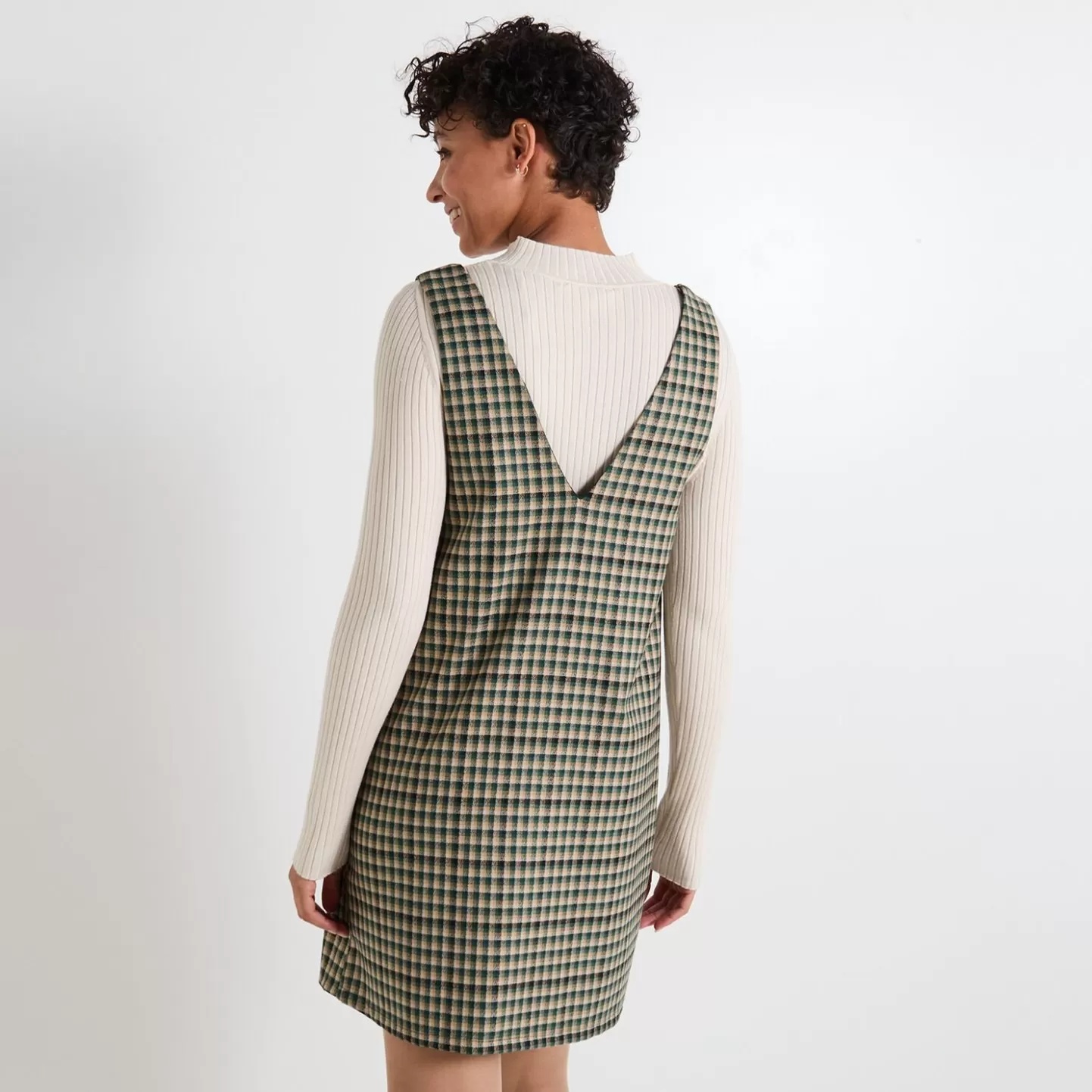 Grain de Malice Robe à Carreaux Femme- Robes