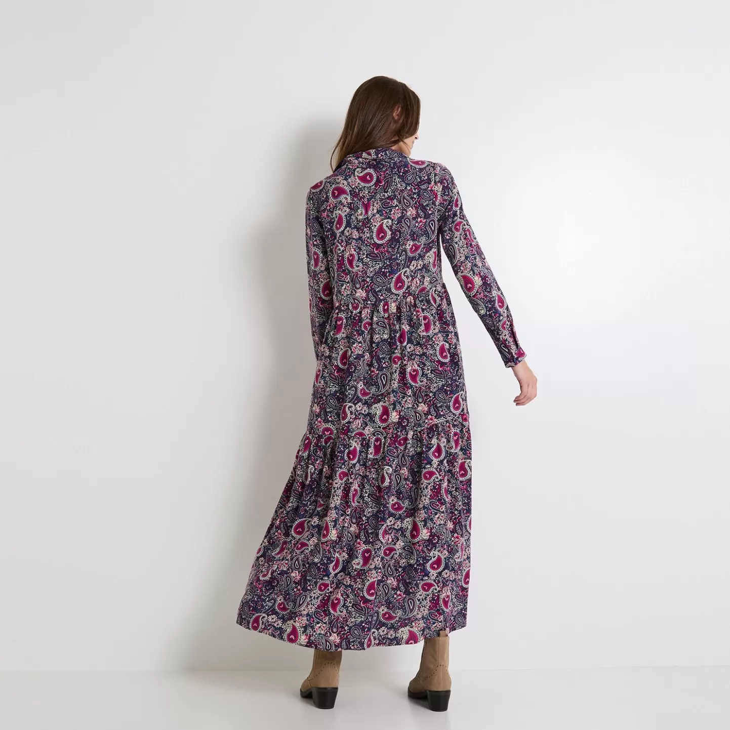 Grain de Malice Robe Col Chemise Femme- Robes