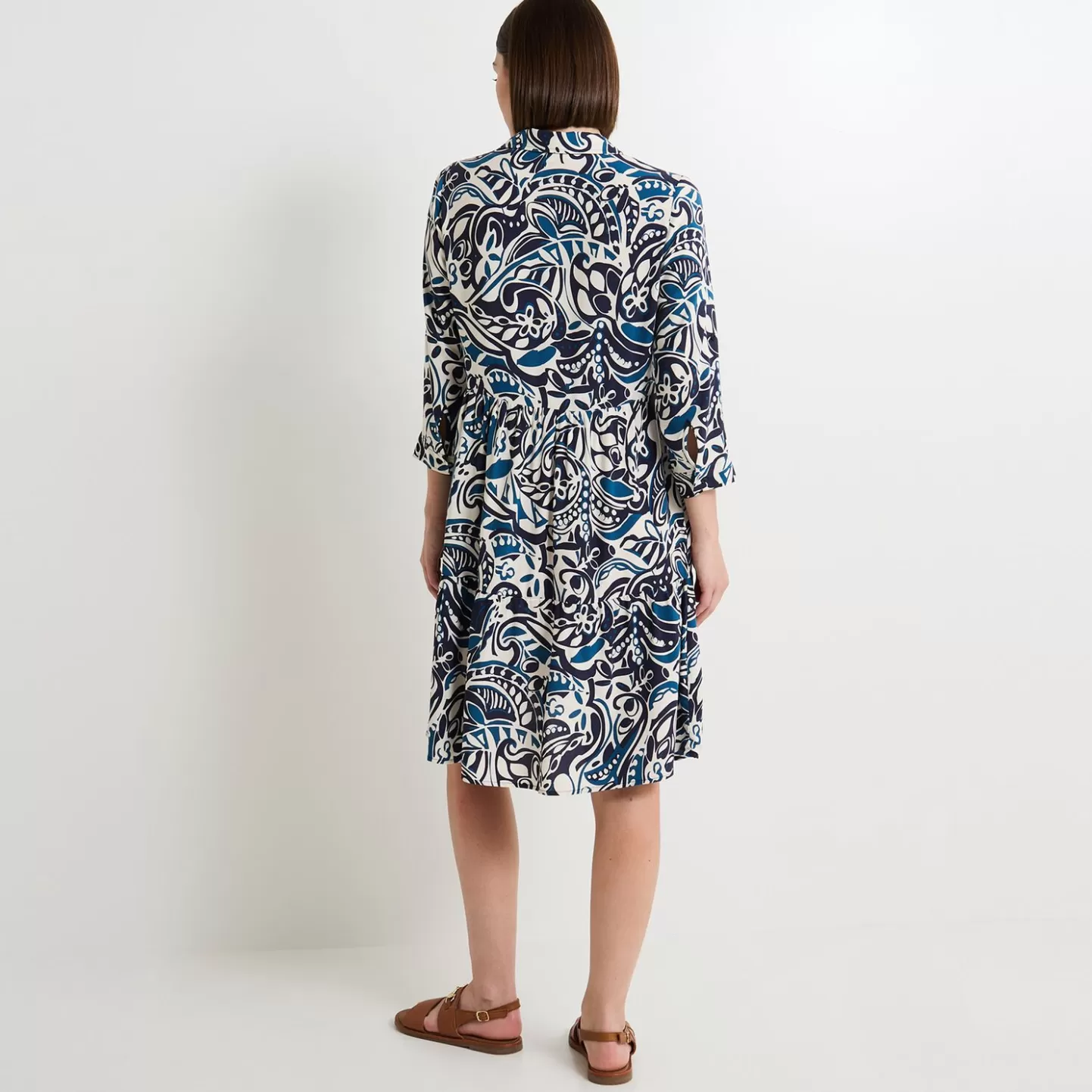 Grain de Malice Robe Col Chemise Femme- Robes