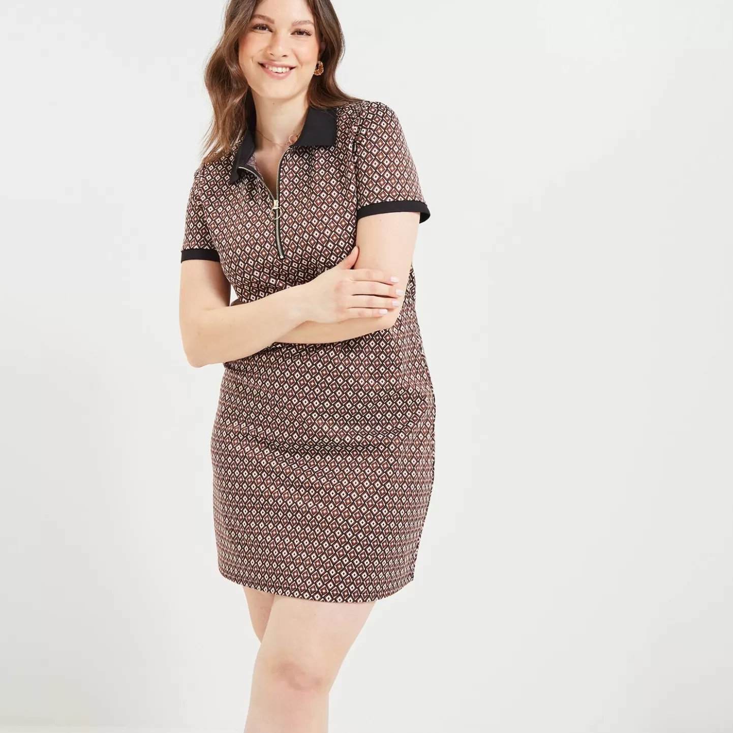 Grain de Malice Robe En Maille Jacquard- Robes