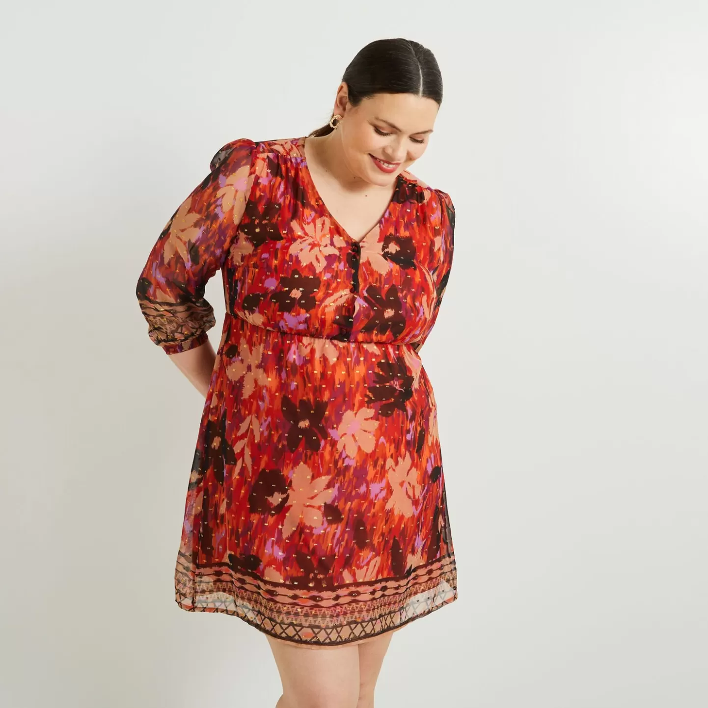 Grain de Malice Robe Imprimée Femme- Robes
