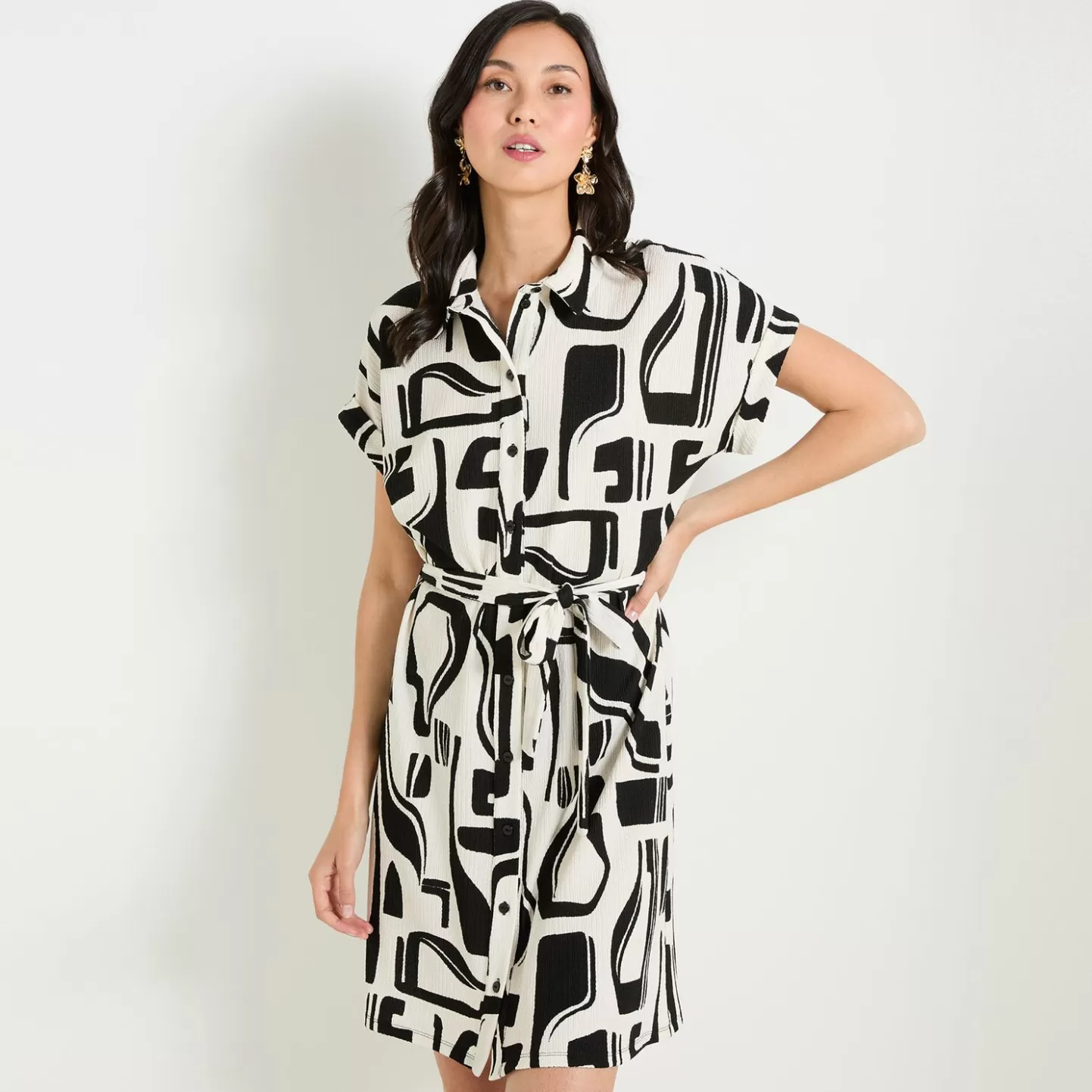 Grain de Malice Robe Imprimée Femme- Robes