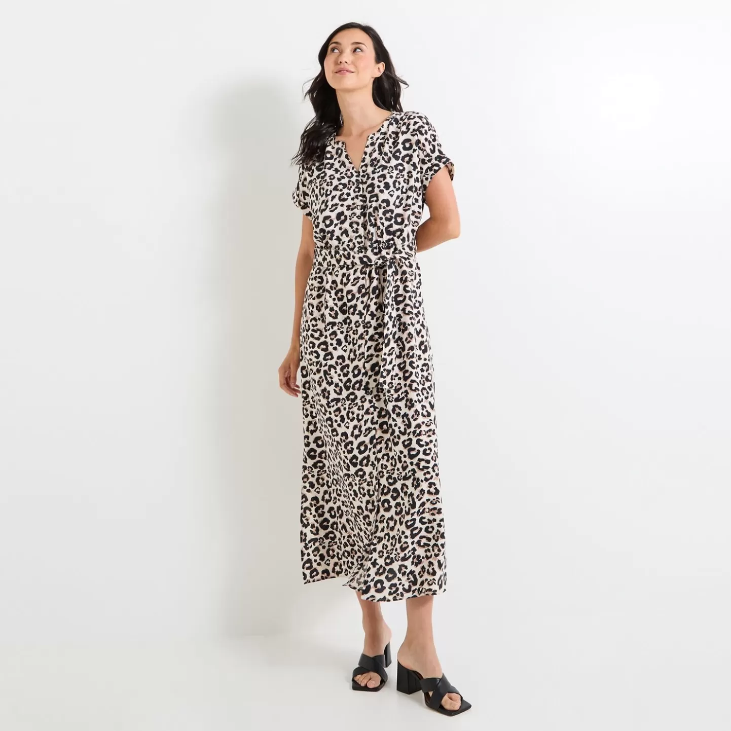 Grain de Malice Robe Longue Imprimée Femme- Robes