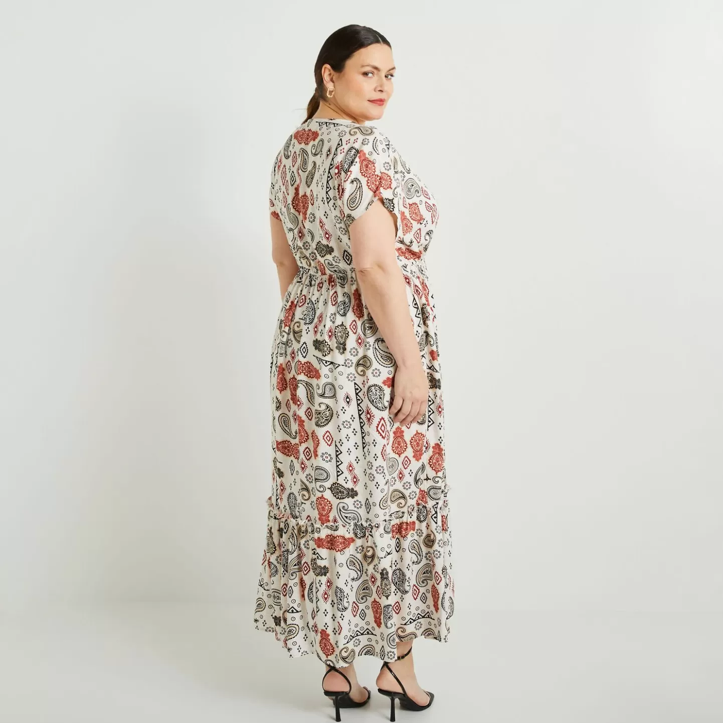 Grain de Malice Robe Longue Imprimée Femme- Robes