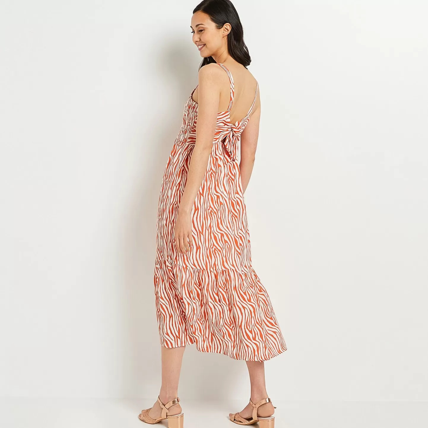 Grain de Malice Robe Longue Imprimée Femme- Robes
