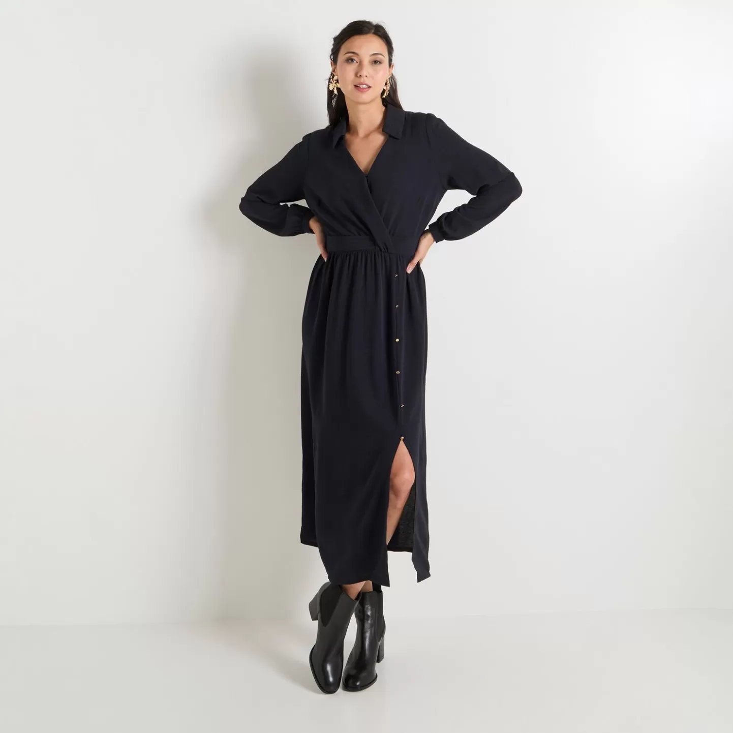 Grain de Malice Robe Longue évasée Femme- Robes