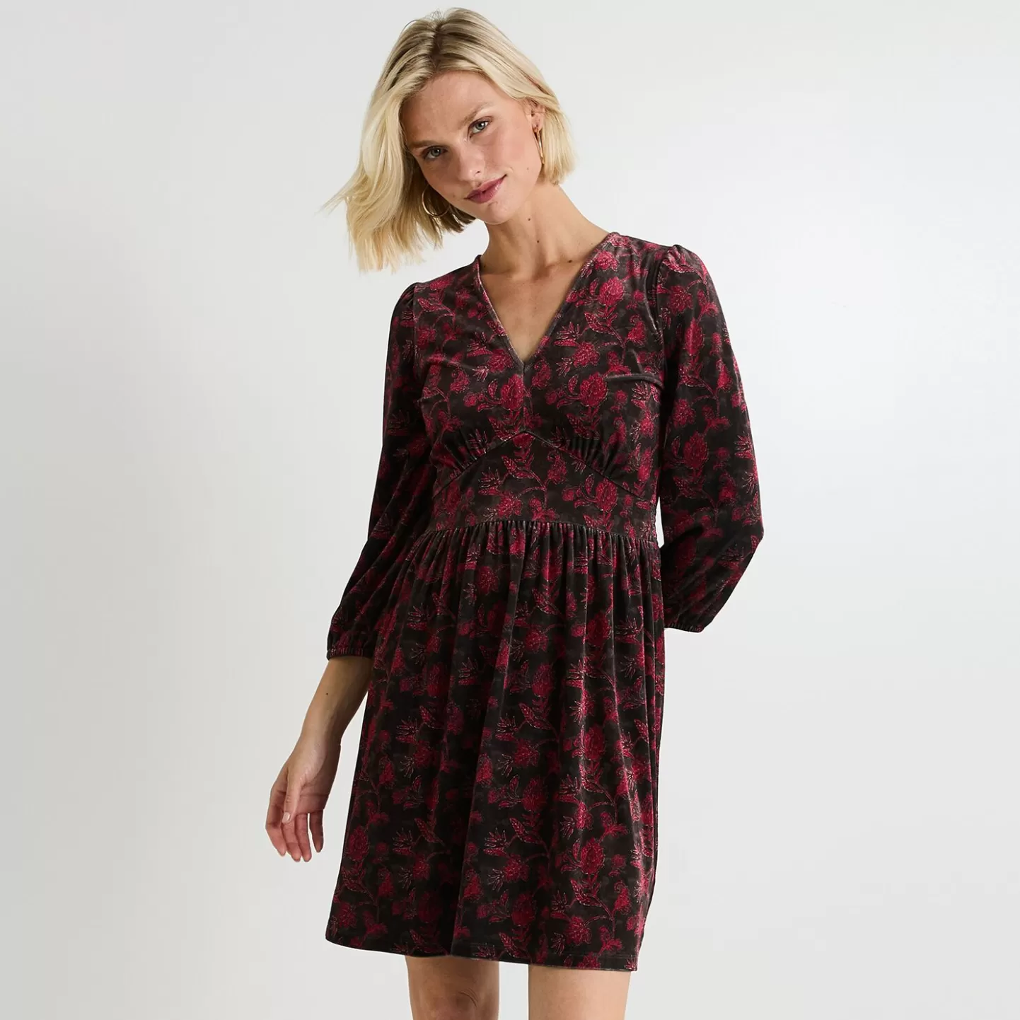 Grain de Malice Robe Manches 3/4 Femme- Robes