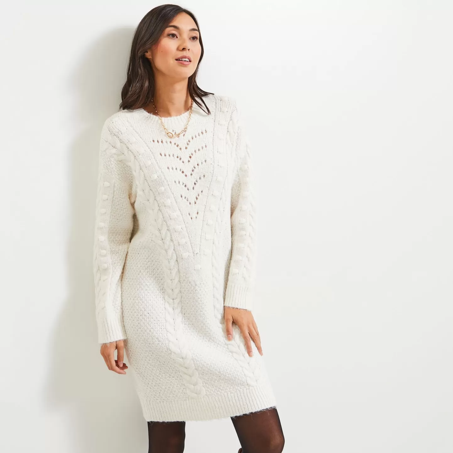Grain de Malice Robe Pull Femme- Robes