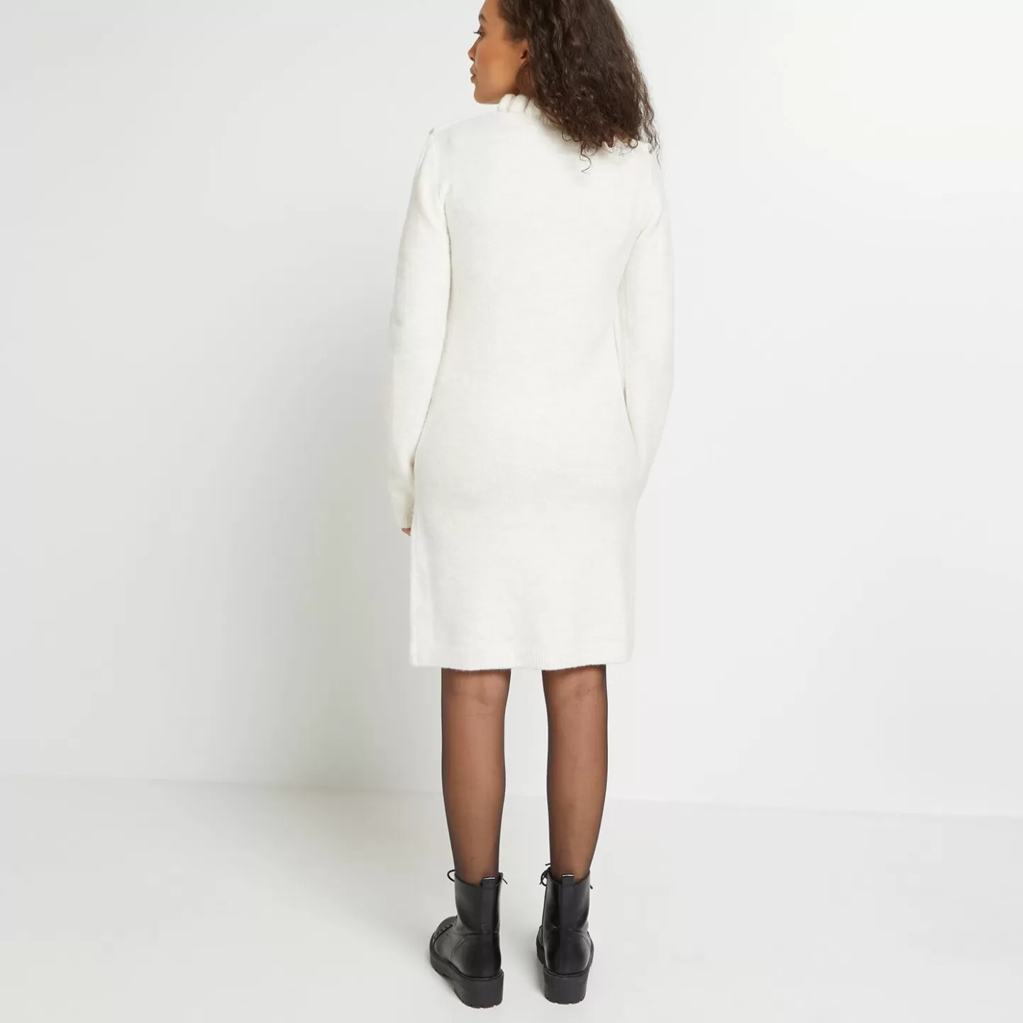 Grain de Malice Robe Pull Volants Femme- Robes