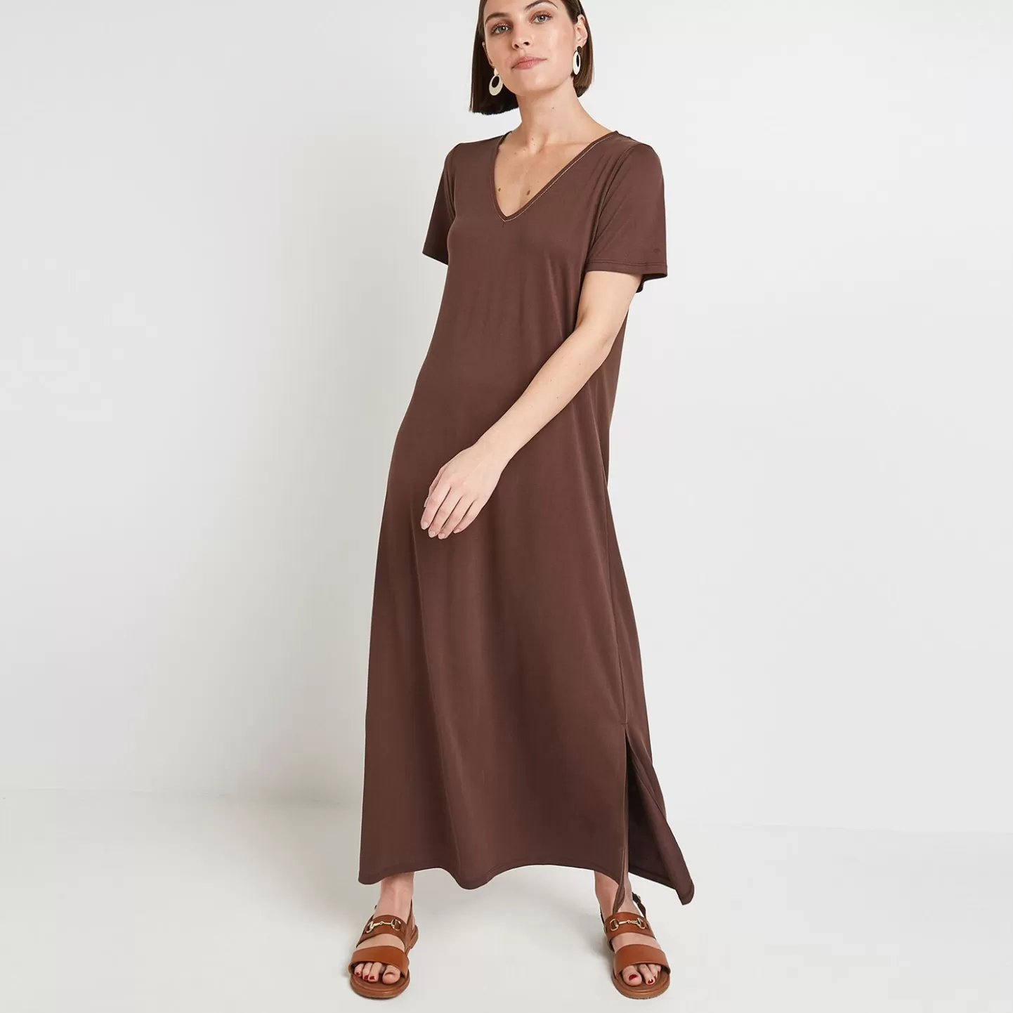 Grain de Malice Robe Tshirt Longue Femme- Robes