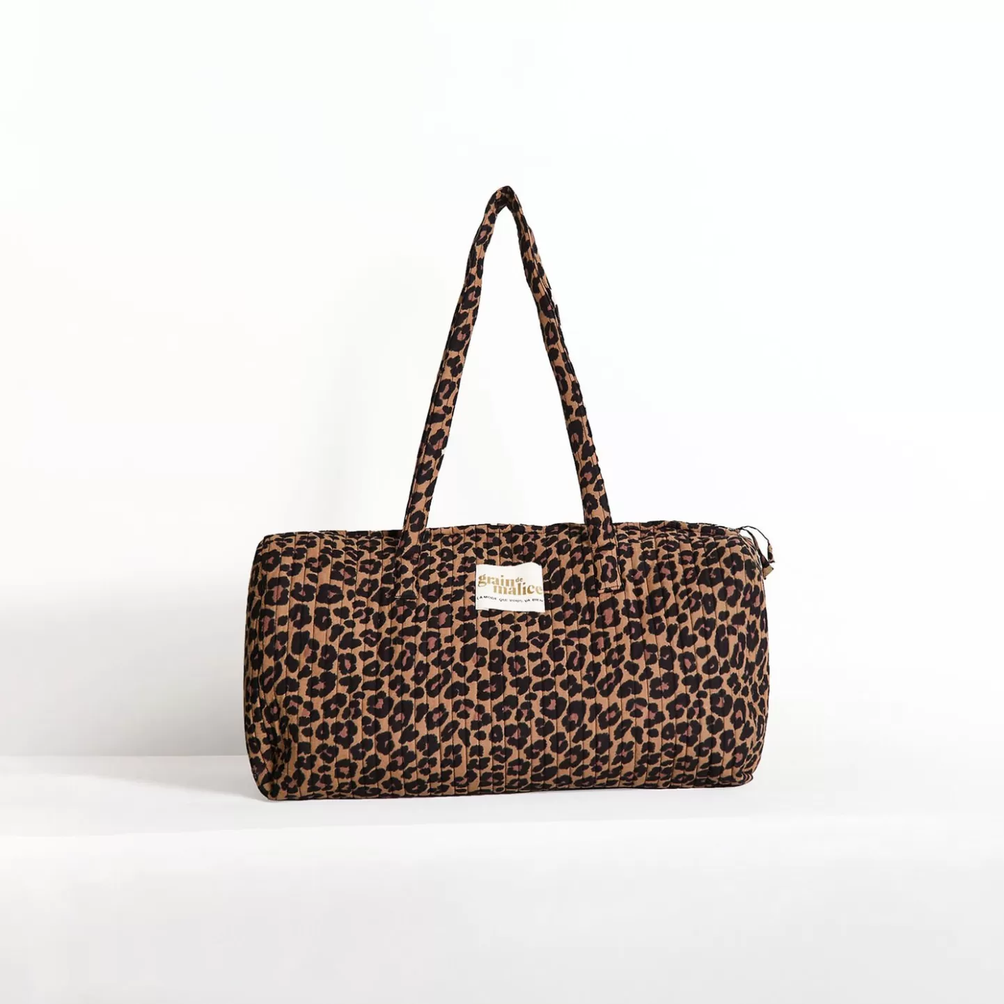 Grain de Malice Sac Tissu Matelassé Léopard Femme- Sacs & Maroquinerie