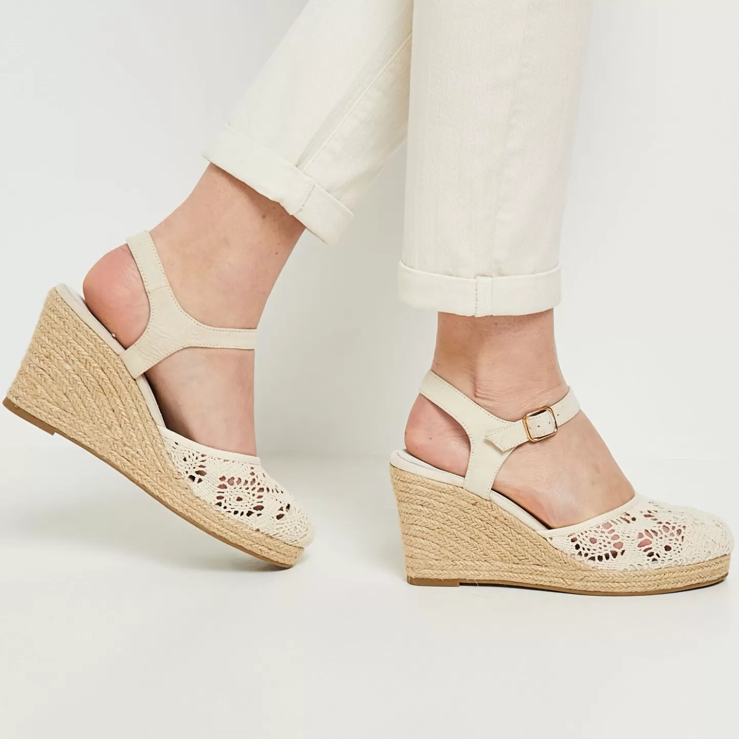 Grain de Malice Sandales Compensées Femme- Chaussures