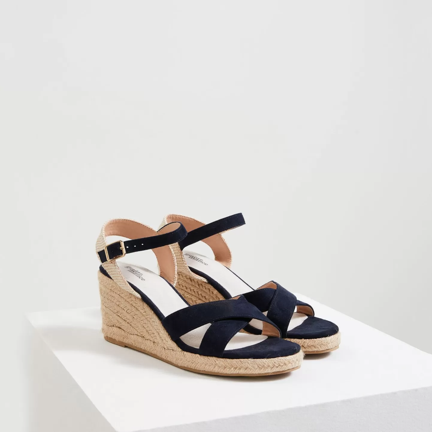 Grain de Malice Sandales Compensées Ouvertes Femme- Chaussures